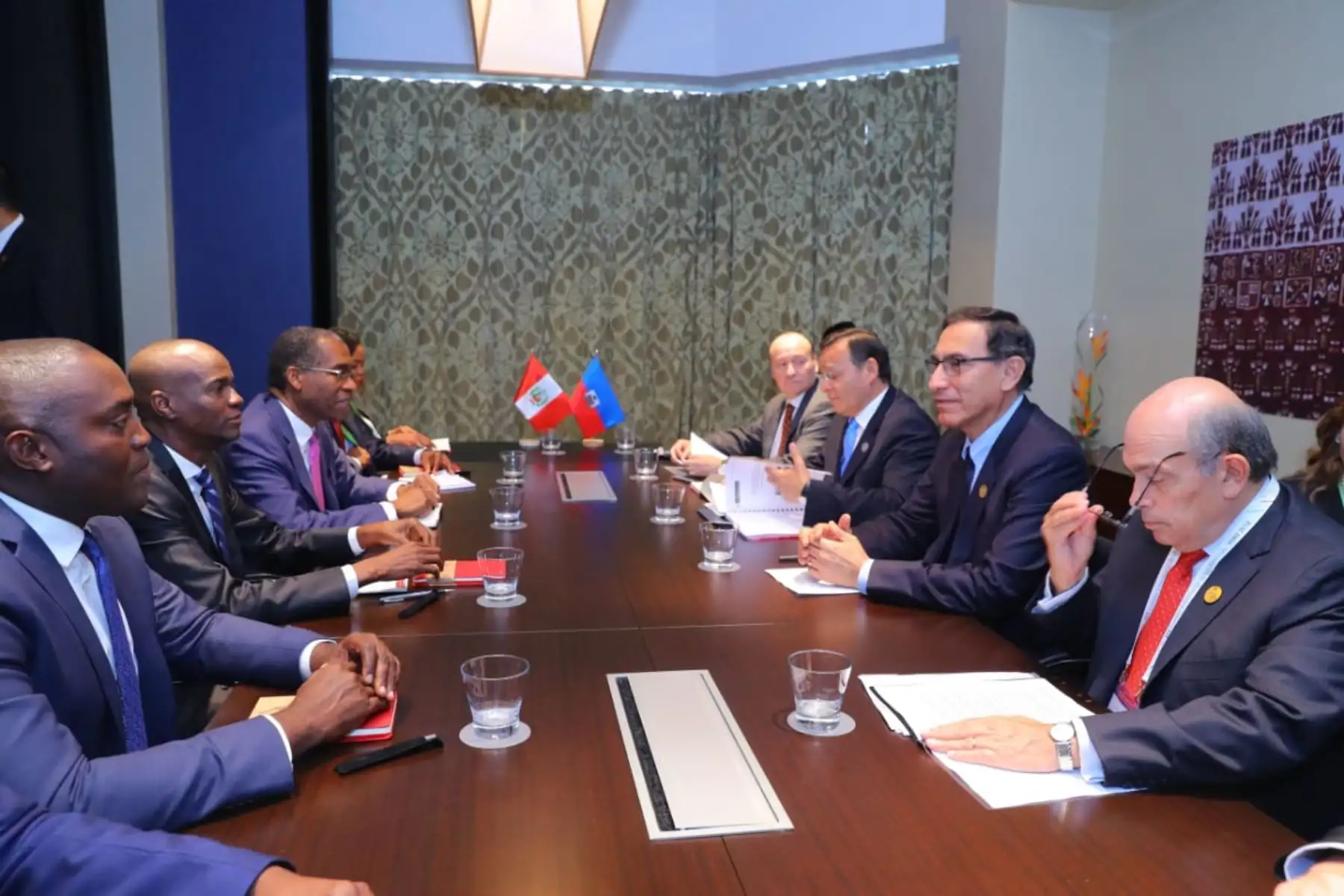 Mandatarios de Perú y Haití sostienen reunión bilateral. Foto: ANDINA/Prensa Presidencia