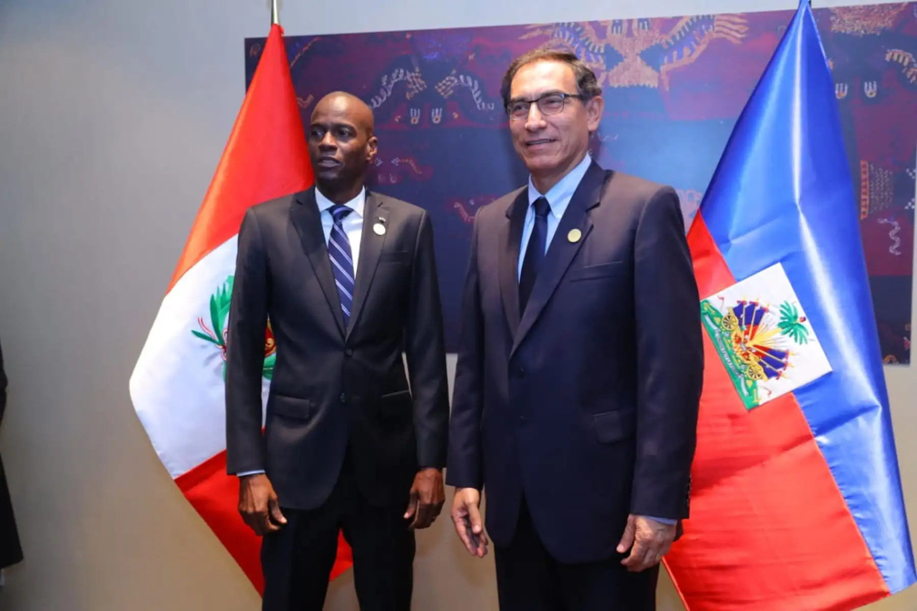 Mandatarios de Perú y Haití sostienen reunión bilateral. Foto: ANDINA/Prensa Presidencia