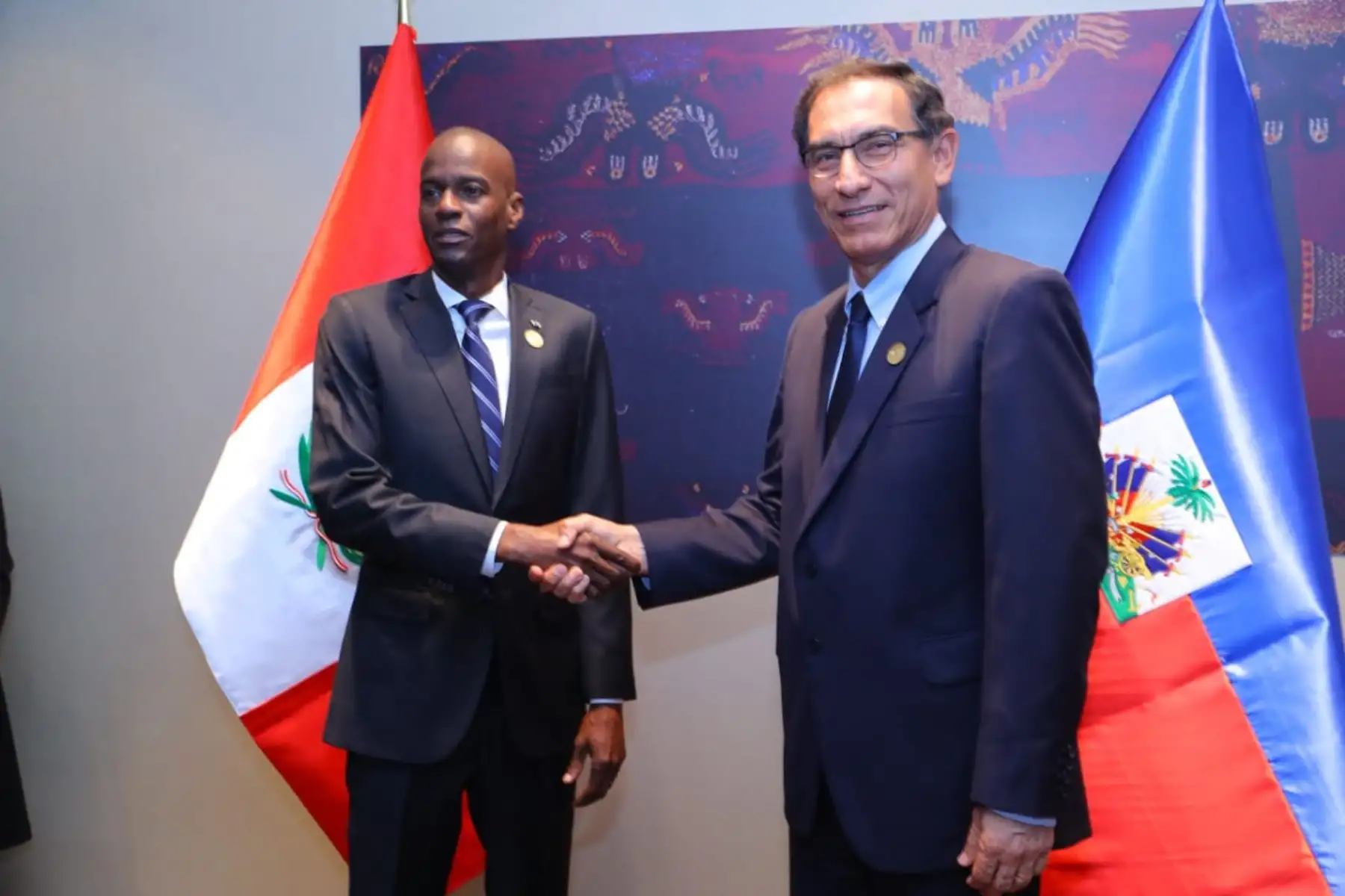 Mandatarios de Perú y Haití sostienen reunión bilateral. Foto: ANDINA/Prensa Presidencia