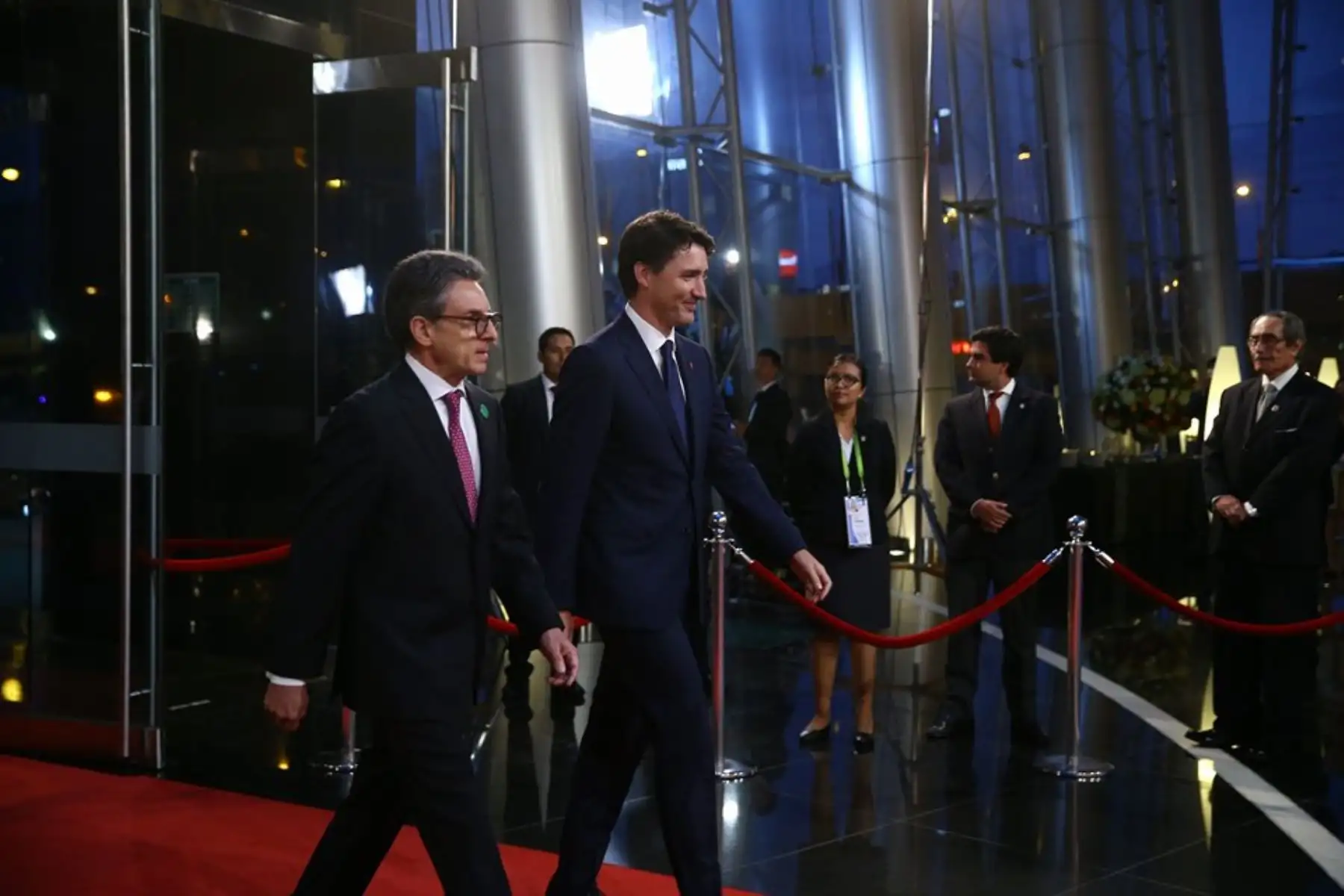 Primer ministro de Canadá, Justin Trudeau, a su llegada a la sede de la  VIII Cumbre de las Américas. Foto: ANDINA/Jhony Laurente.