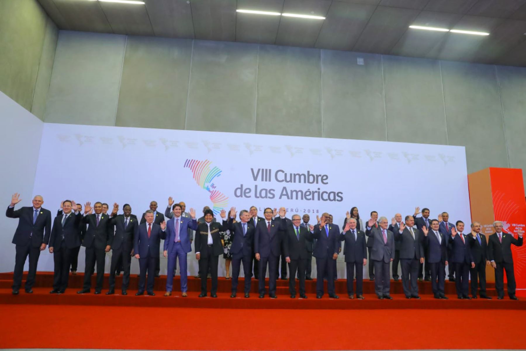 Fotografía oficial de la VIII Cumbre de las Américas. Foto: ANDINA/Prensa Presidencia.