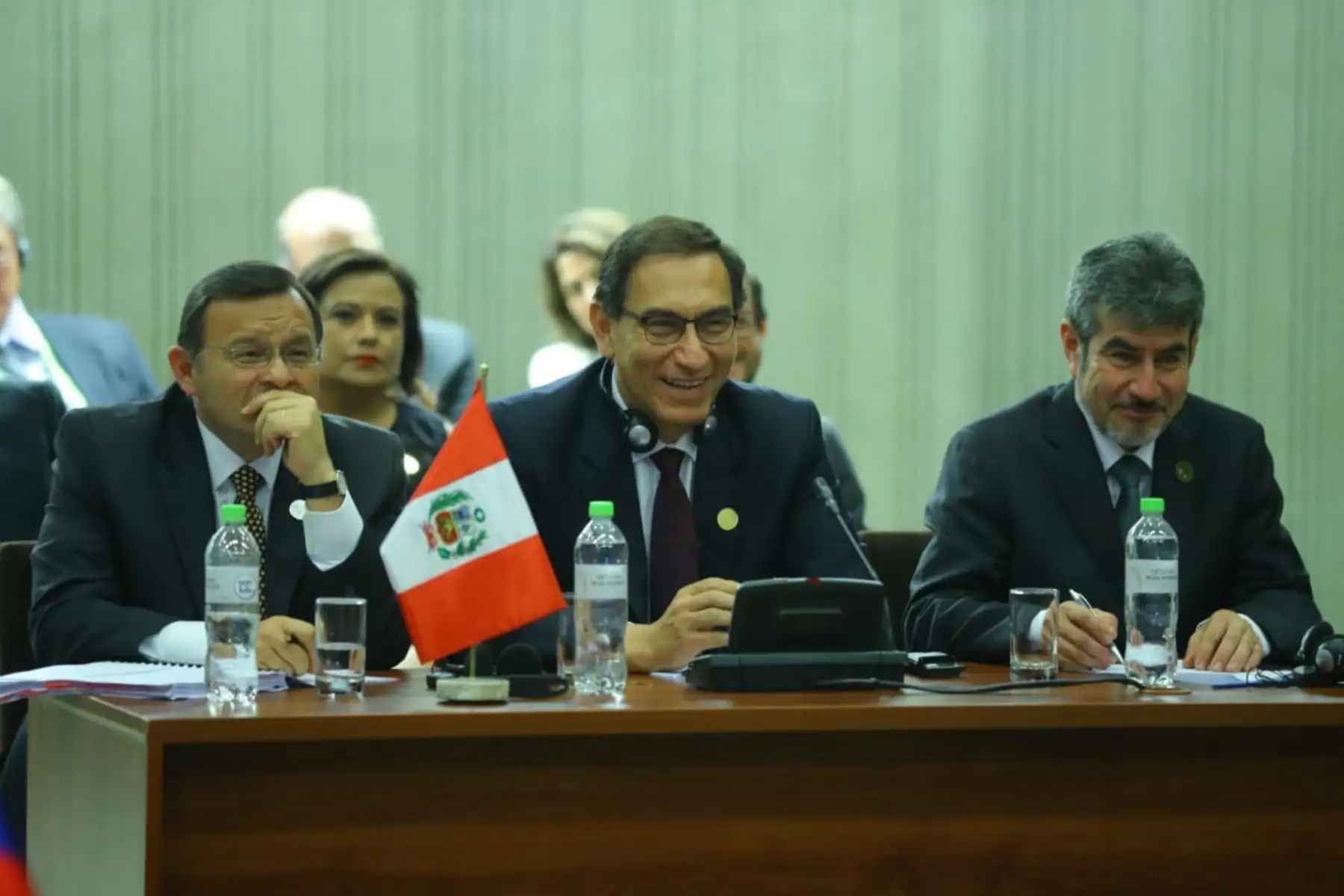 Presidente Martín Vizcarra y sus homólogos de Chile, Colombia y México, que integran la Alianza del Pacífico, sostuvieron una reunión de trabajo con el primer ministro de Canadá, Justin Trudeau. Foto: ANDINA/Prensa Presidencia