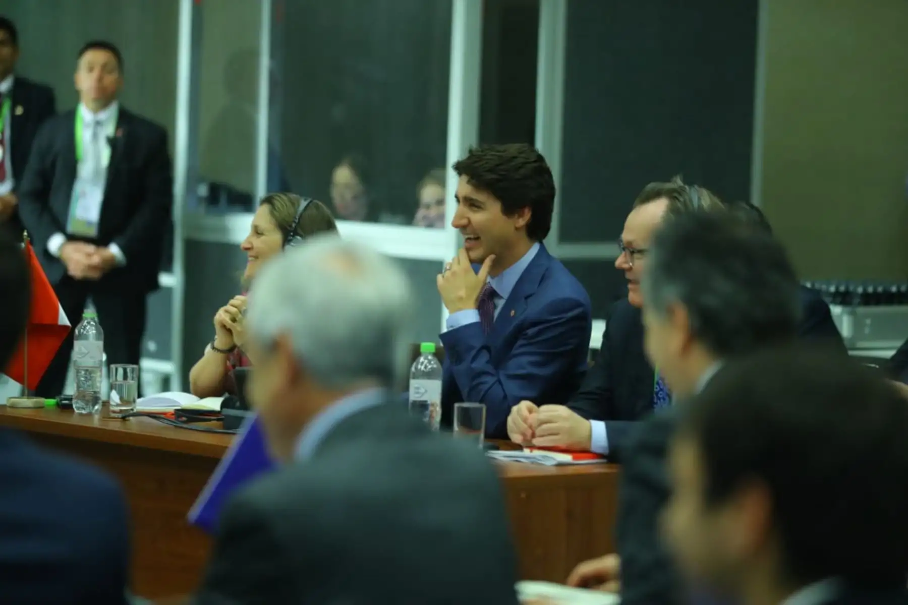 Presidente Martín Vizcarra y sus homólogos de Chile, Colombia y México, que integran la Alianza del Pacífico, sostuvieron una reunión de trabajo con el primer ministro de Canadá, Justin Trudeau. Foto: ANDINA/Prensa Presidencia