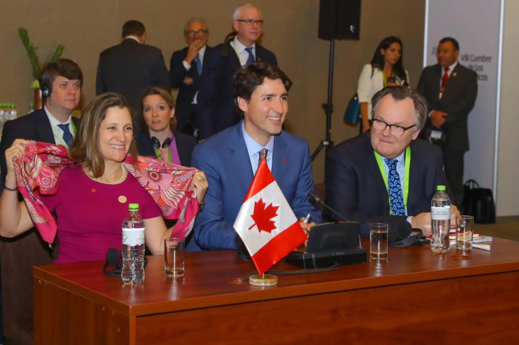 Presidente Martín Vizcarra y sus homólogos de Chile, Colombia y México, que integran la Alianza del Pacífico, sostuvieron una reunión de trabajo con el primer ministro de Canadá, Justin Trudeau. Foto: ANDINA/Prensa Presidencia