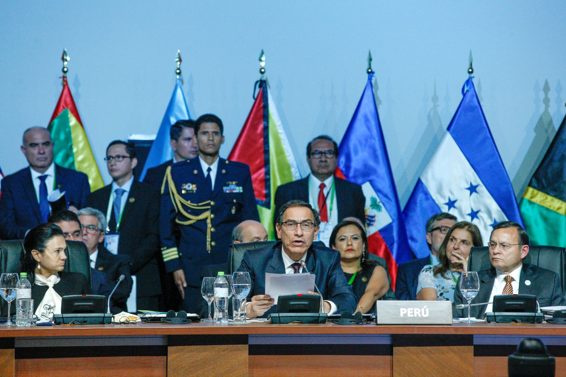 Presidente Martín Vizcarra da por clausurada la VIII Cumbre de Las Américas Lima 2018. Foto: ANDINA/Dante Zegarra