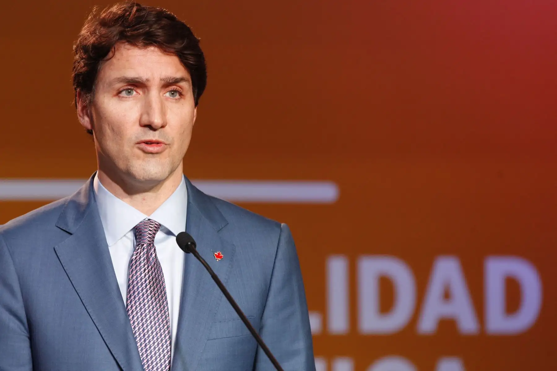 Primer Ministro de Cánada, Justin Trudeau ofrece conferencia de prensa al termino de la VIII Cumbre de la Américas. Foto:ANDINA/ Dante Zegarra