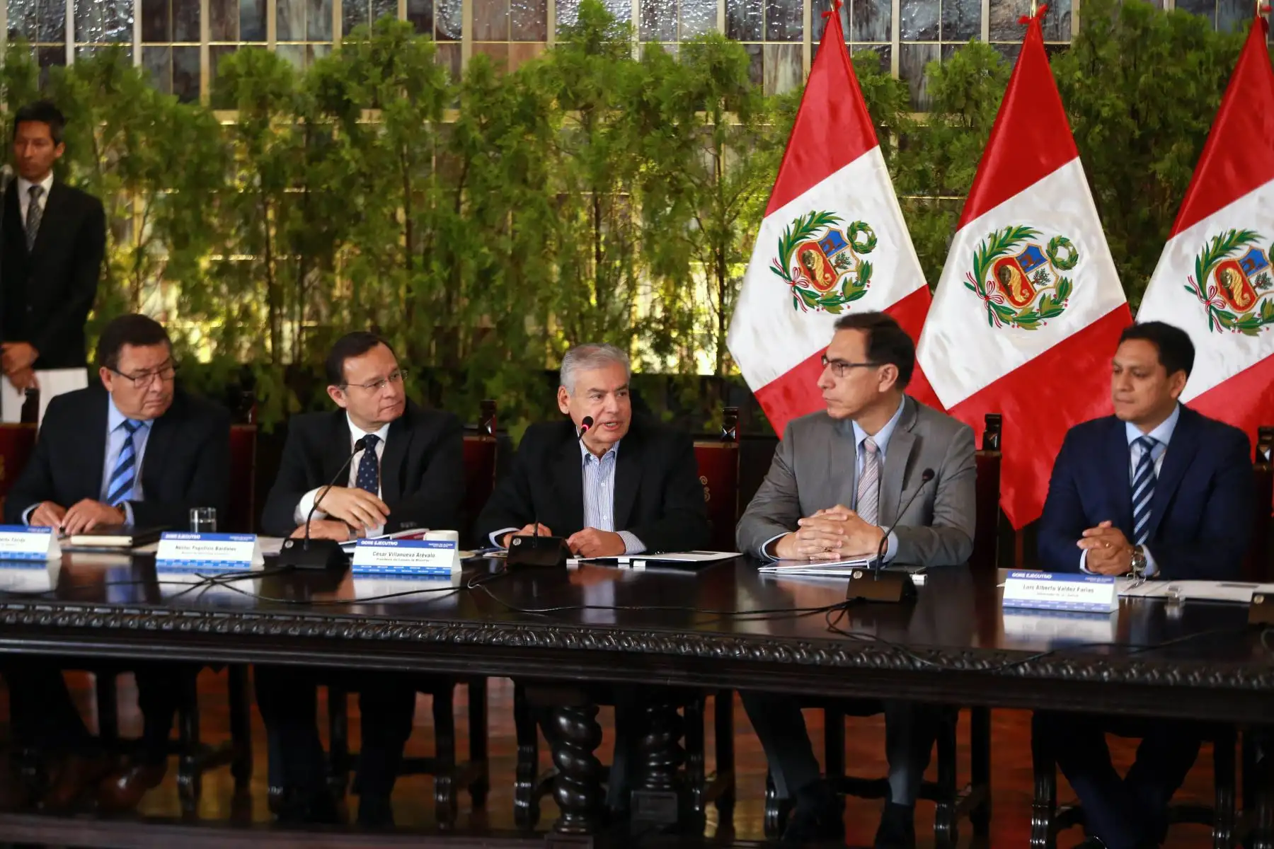 Se inició reunión del Gore extraordinario en Palacio de Gobierno. ANDINA/Vidal Tarqui