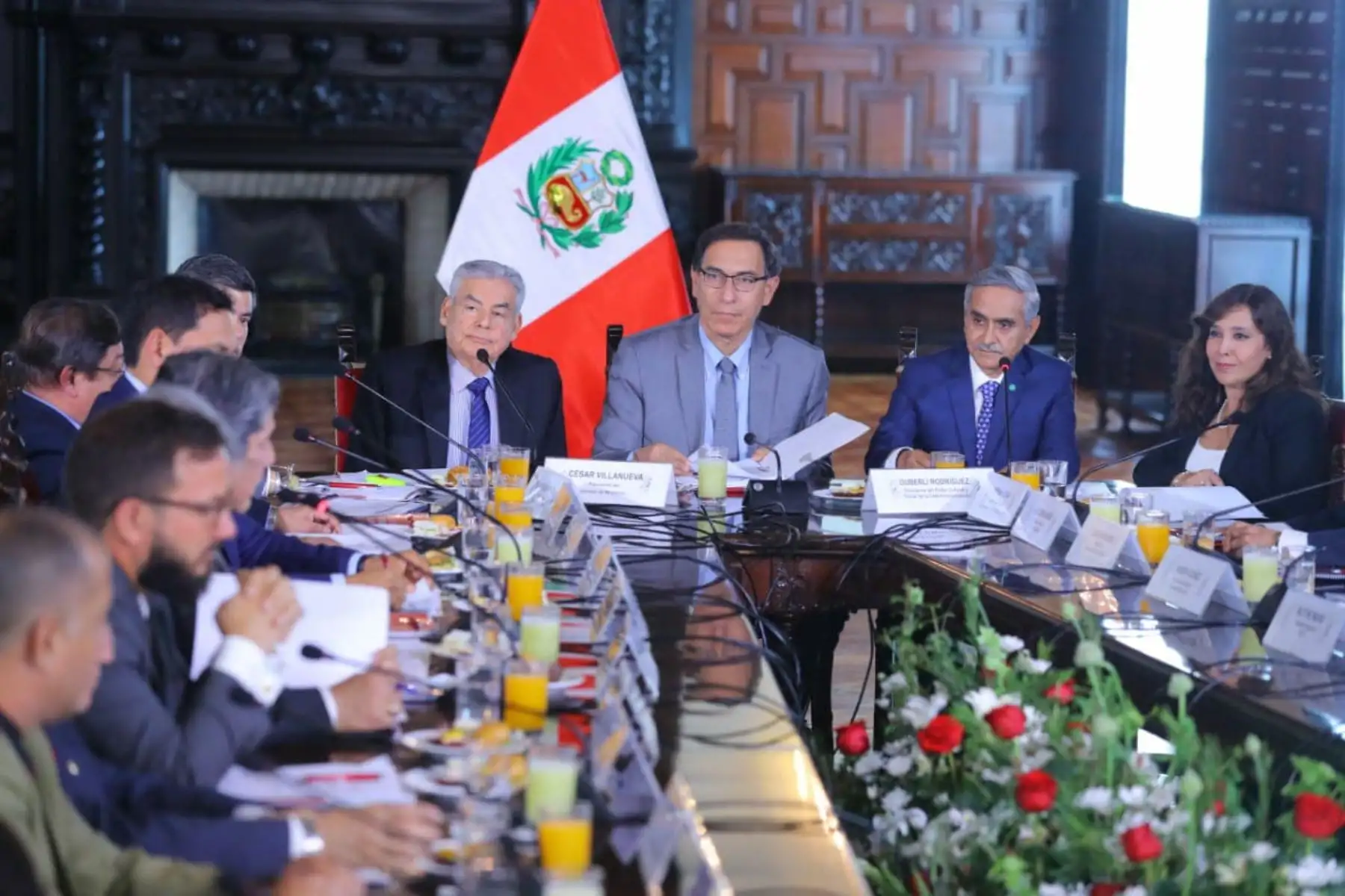 Presidente Martín Vizcarra lidera la trigésima primera sesión de la Comisión de Alto Nivel Anticorrupción (CAN). Foto: ANDINA/ Prensa Presidencia.