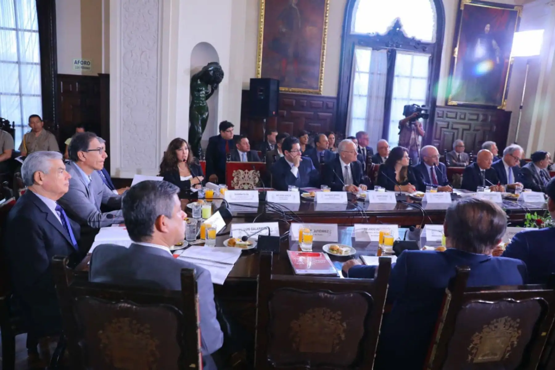 Presidente Martín Vizcarra lidera la trigésima primera sesión de la Comisión de Alto Nivel Anticorrupción (CAN). Foto: ANDINA/ Prensa Presidencia.