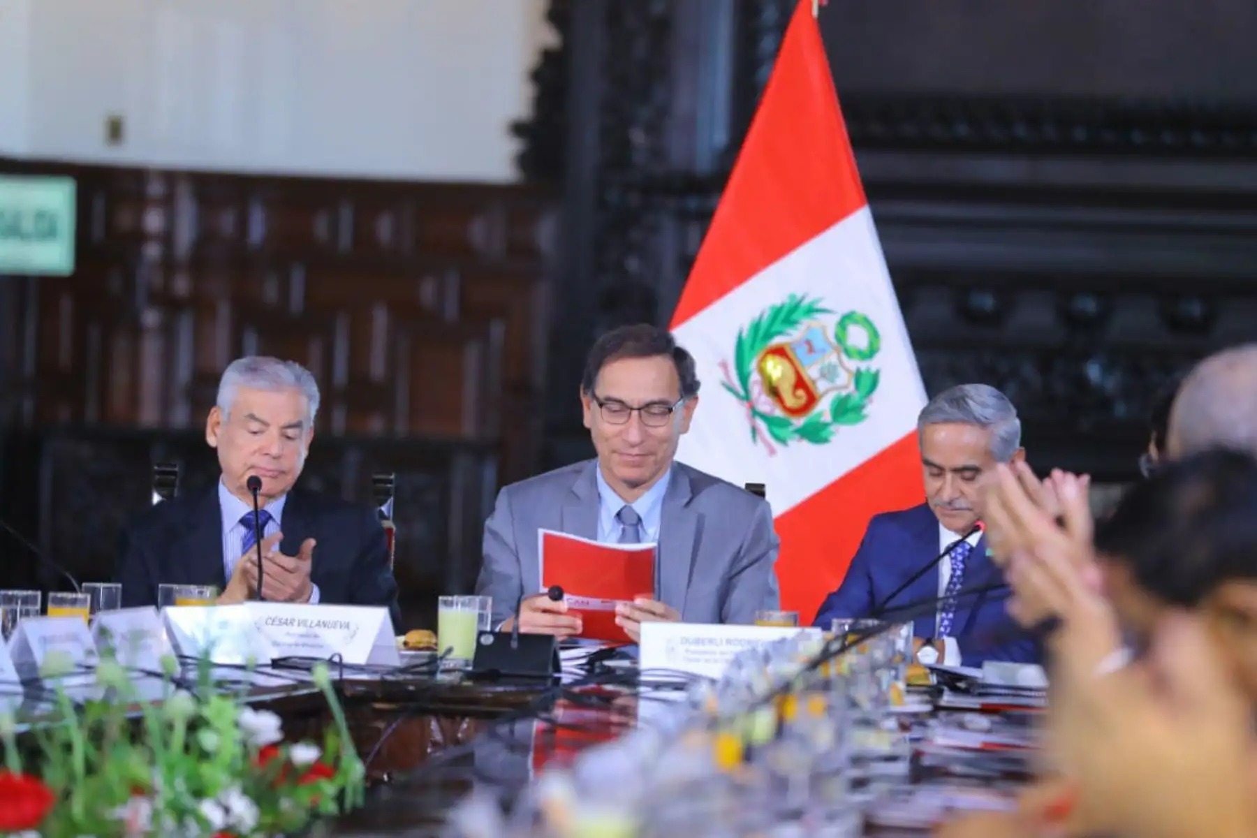 Presidente Martín Vizcarra lidera la trigésima primera sesión de la Comisión de Alto Nivel Anticorrupción (CAN). Foto: ANDINA/ Prensa Presidencia.