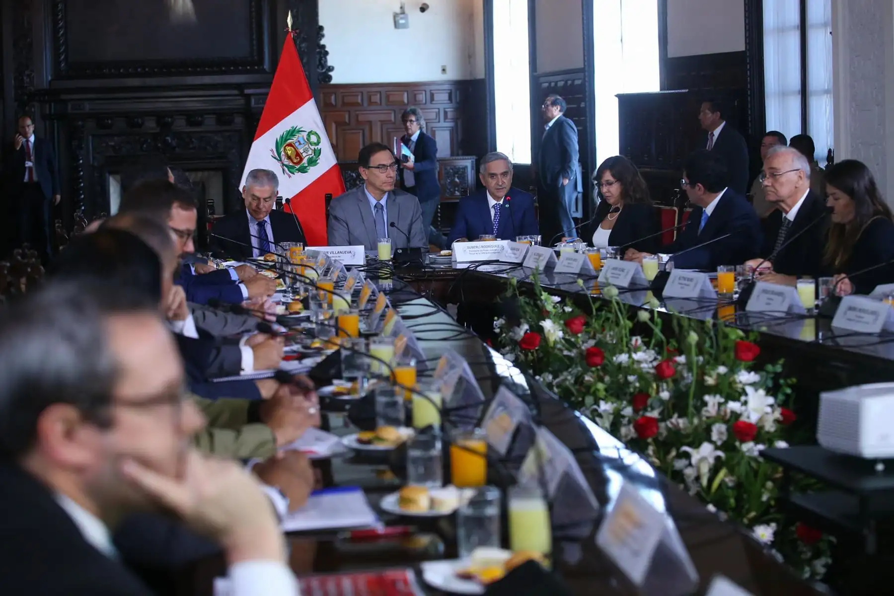 Presidente Martín Vizcarra lidera la trigésima primera sesión de la Comisión de Alto Nivel Anticorrupción (CAN). Foto: ANDINA/ Prensa Presidencia.