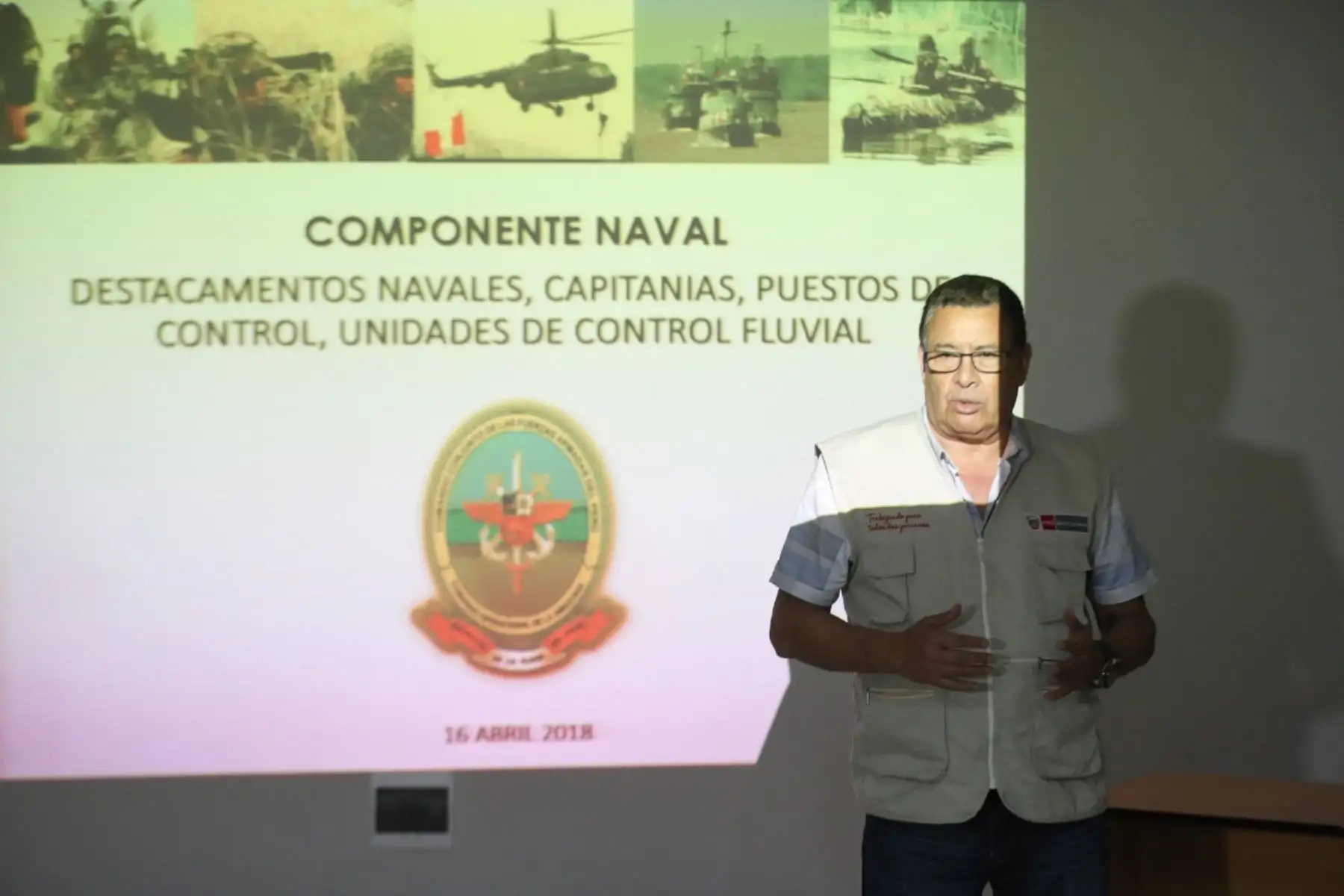 El ministro de Defensa, José Huerta Torres, llegó a la ciudad de Iquitos con el fin de inspeccionar las instalaciones militares desplegadas a lo largo de la frontera con Colombia. Foto: ANDINA/Difusión.