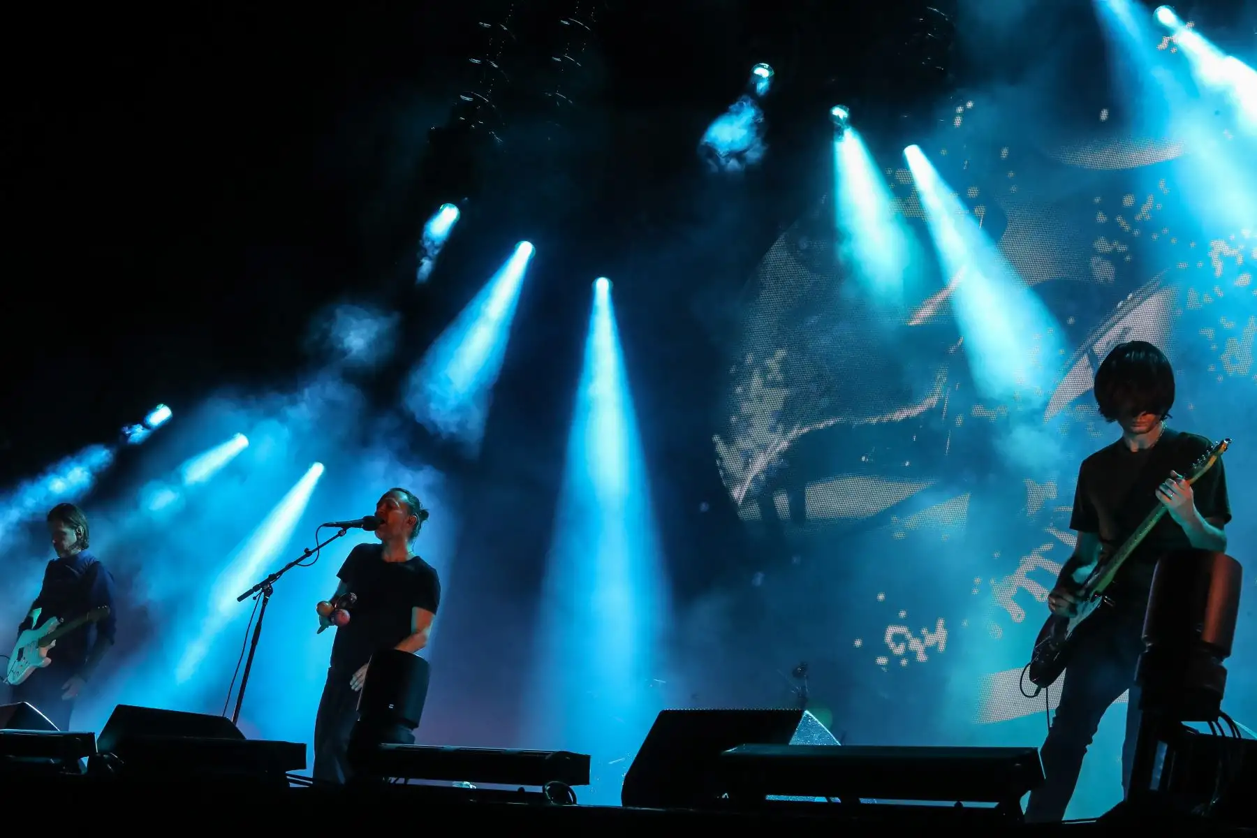 Concierto de Radiohead en el Estadio Nacional.Foto: ANDINA/Andrés Valle
