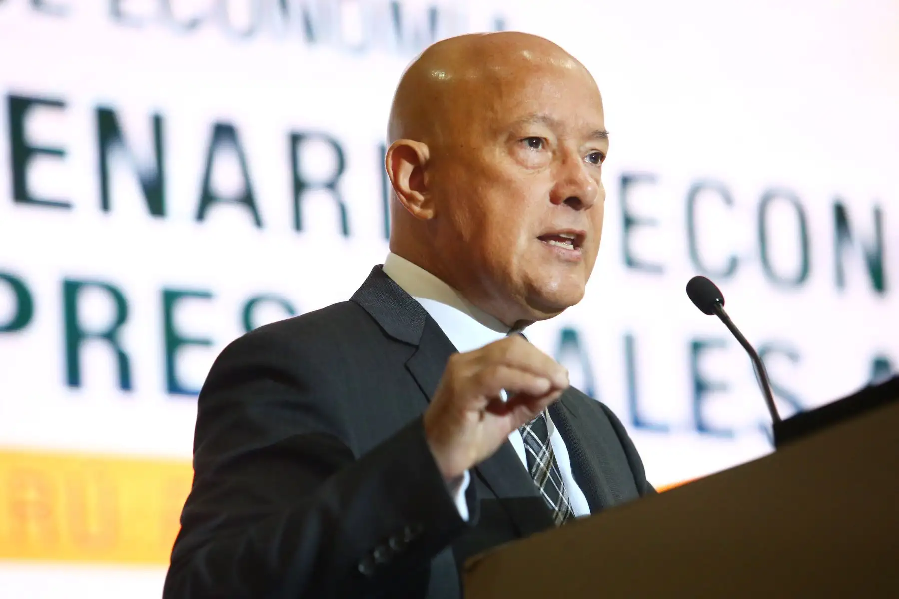 Presidente de la Cámara de Comercio de Lima, Mario Mongilardi, en el  XII Foro Internacional “Quo Vadis” 2018. ANDINA/Melina Mejía