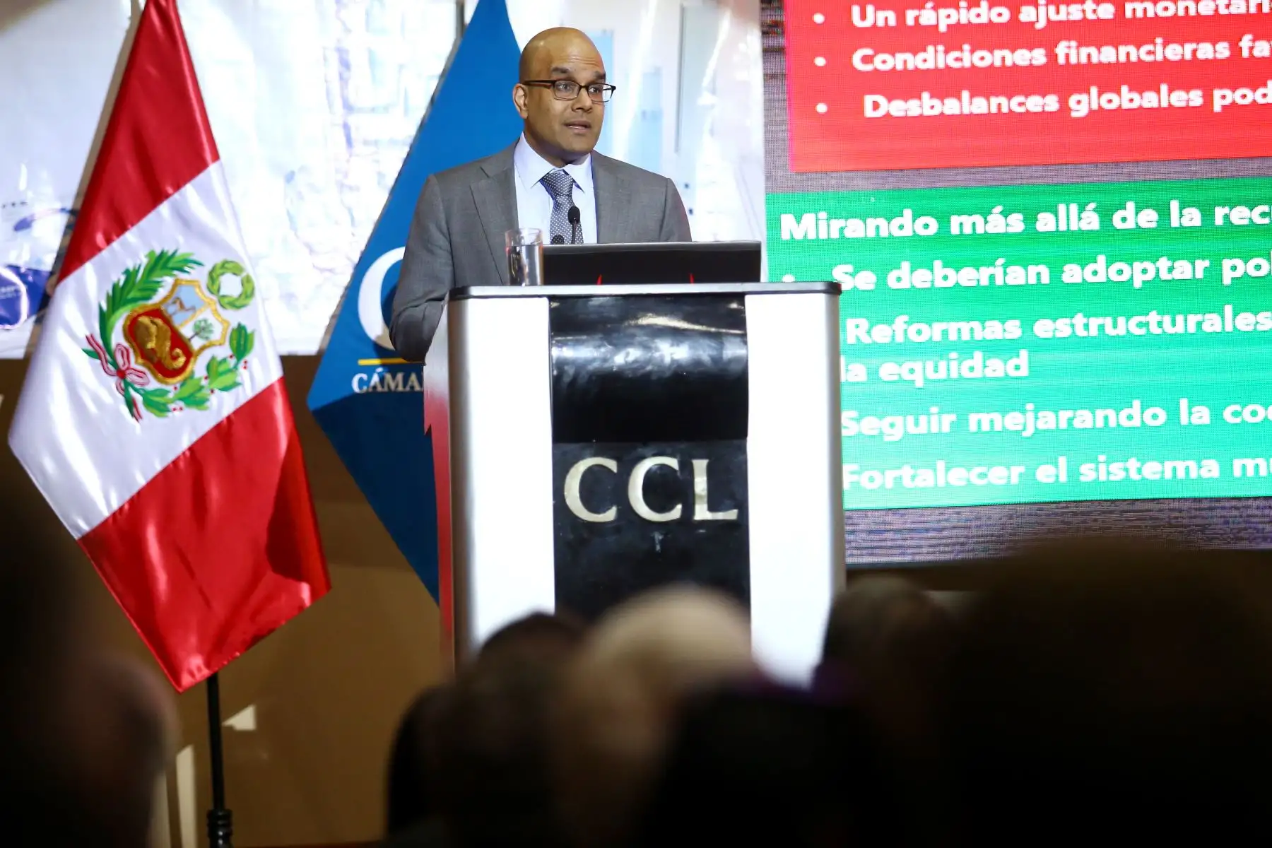 Ravi Balakrishnan del FMI durante el XII Foro Internacional de Economía "Quo Vadis Perú 2018: "El Perú puede y debe crecer a tasa alta". Foto: ANDINA/Melina Mejía