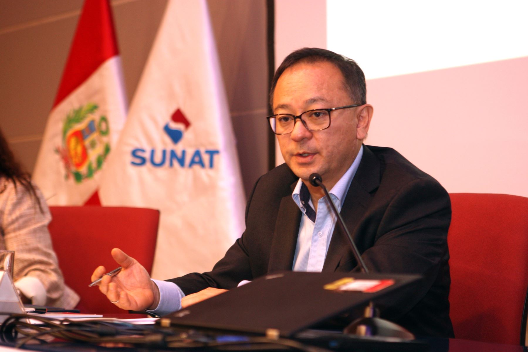 Jefe de la Sunat, Víctor Shiguiyama. ANDINA/Luis Iparraguirre