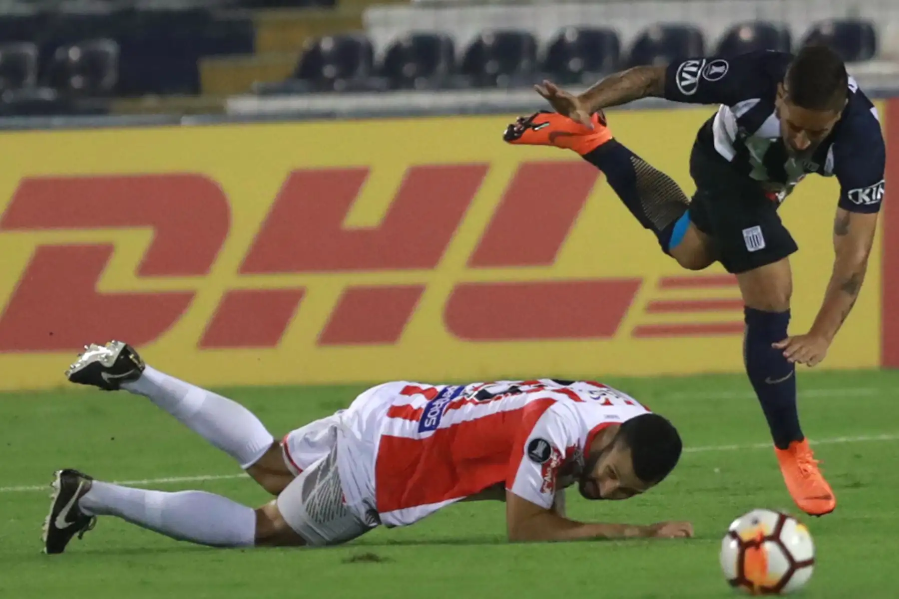 Alianza Lima pierde 2 a 0 con el Junior  de Barranquilla por la Copa Libertadores. Foto: ANDINA/ Carlos Lezama