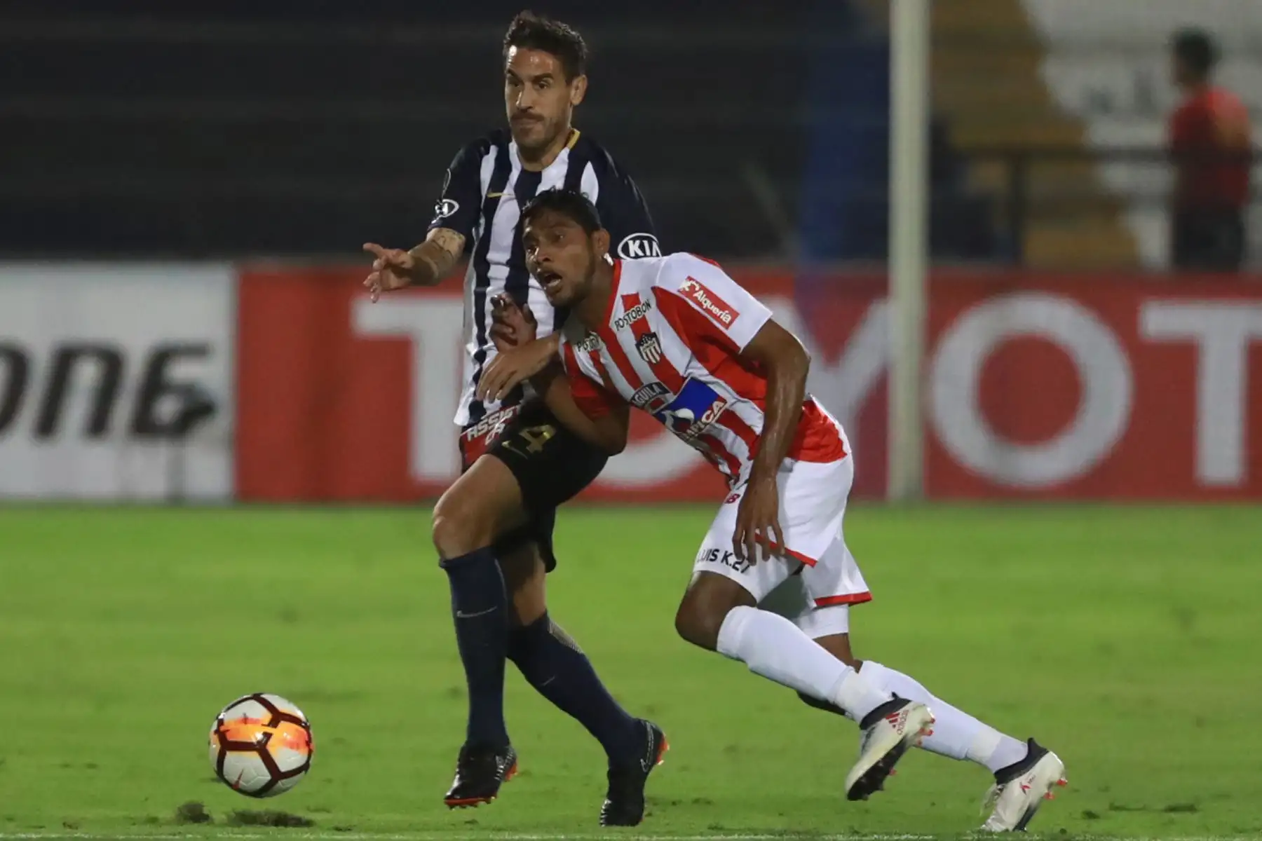 Alianza Lima pierde 2 a 0 con el Junior  de Barranquilla por la Copa Libertadores. Foto: ANDINA/ Carlos Lezama