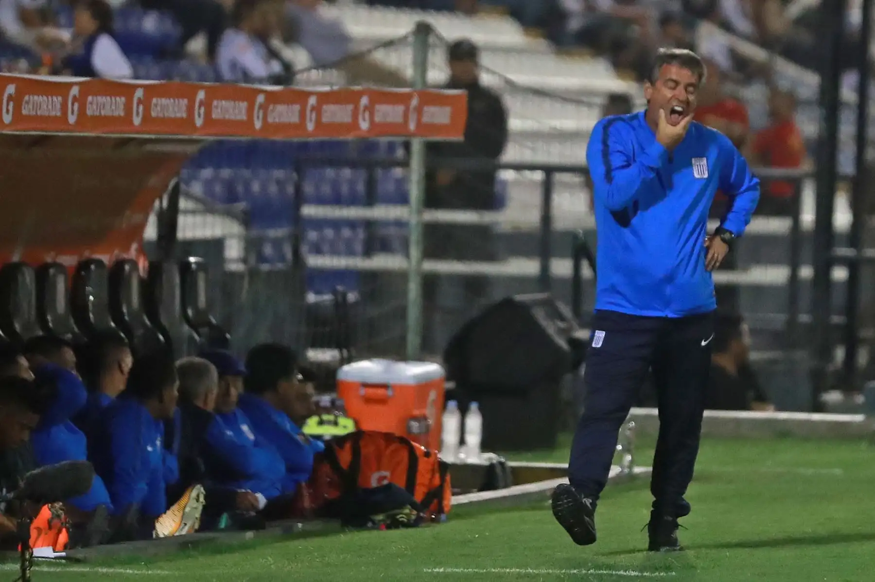 Alianza Lima pierde 2 a 0 con el Junior  de Barranquilla por la Copa Libertadores. Foto: ANDINA/ Carlos Lezama