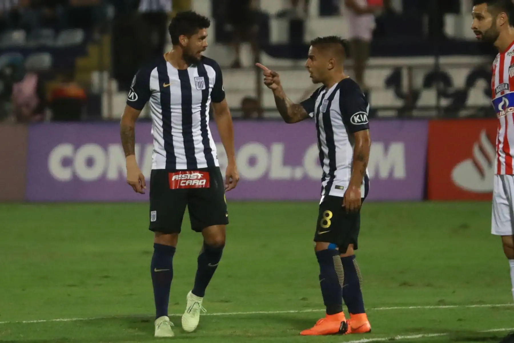 Alianza Lima pierde 2 a 0 con el Junior  de Barranquilla por la Copa Libertadores. Foto: ANDINA/ Carlos Lezama