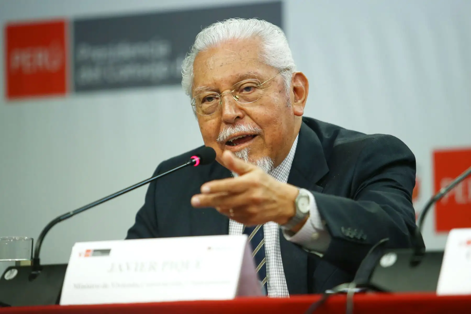 Ministro de Vivienda, Saneamiento y Construcción, Javier Piqué. ANDINA/Melina Mejía