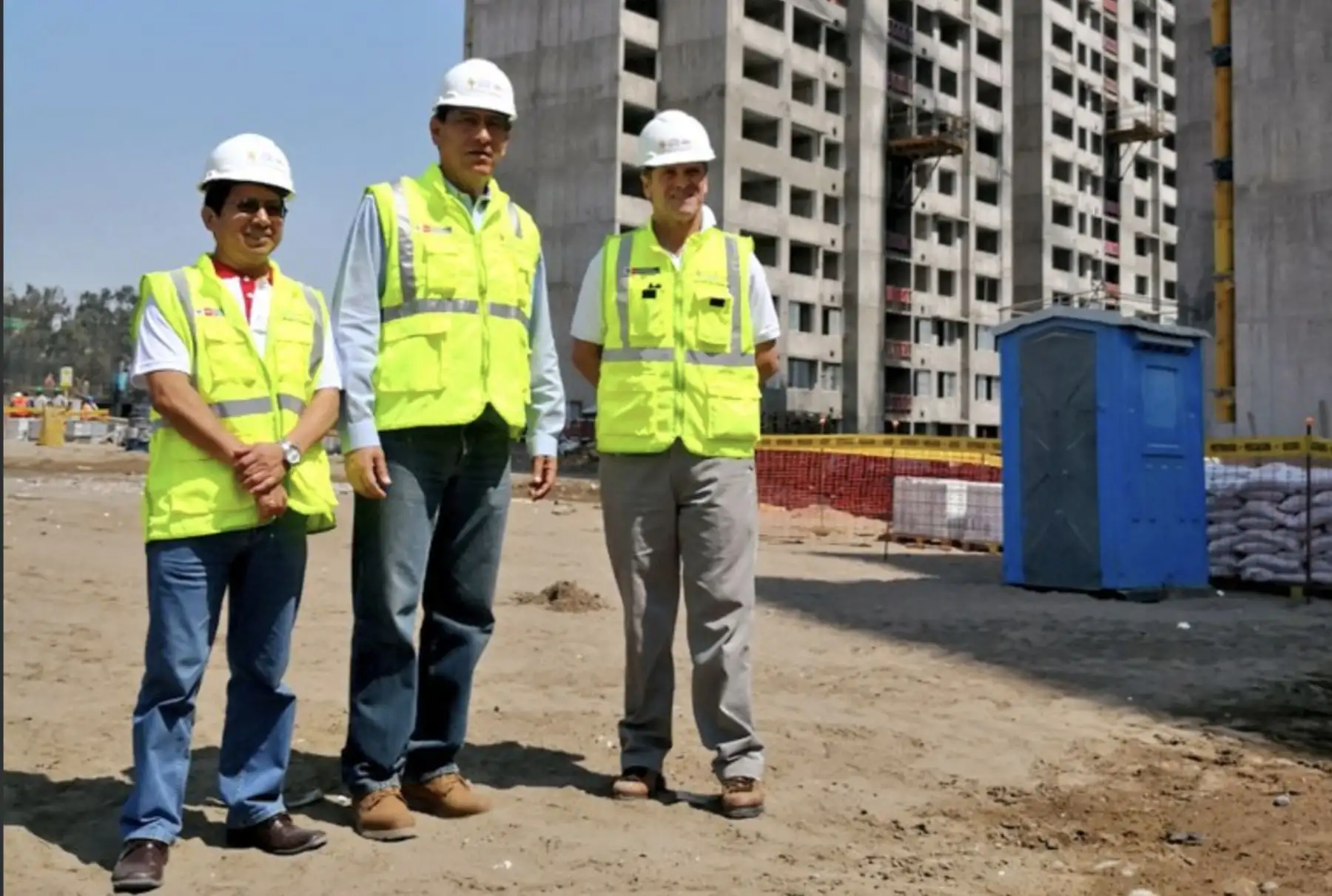 Presidente Martín Vizcarra supervisa avance de las obras en  la villa de atletas de los  Juegos Panamericanos.Foto:ANDINA/ Prensa Presidencia