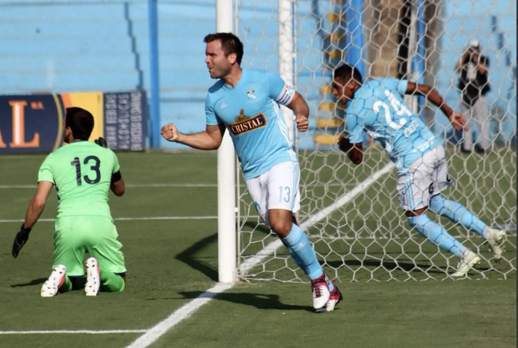 Sporting Cristal ganó 4-1 al Club USMP, en el Estadio Alberto Gallardo.Foto.ANDINA/ Twiter SC