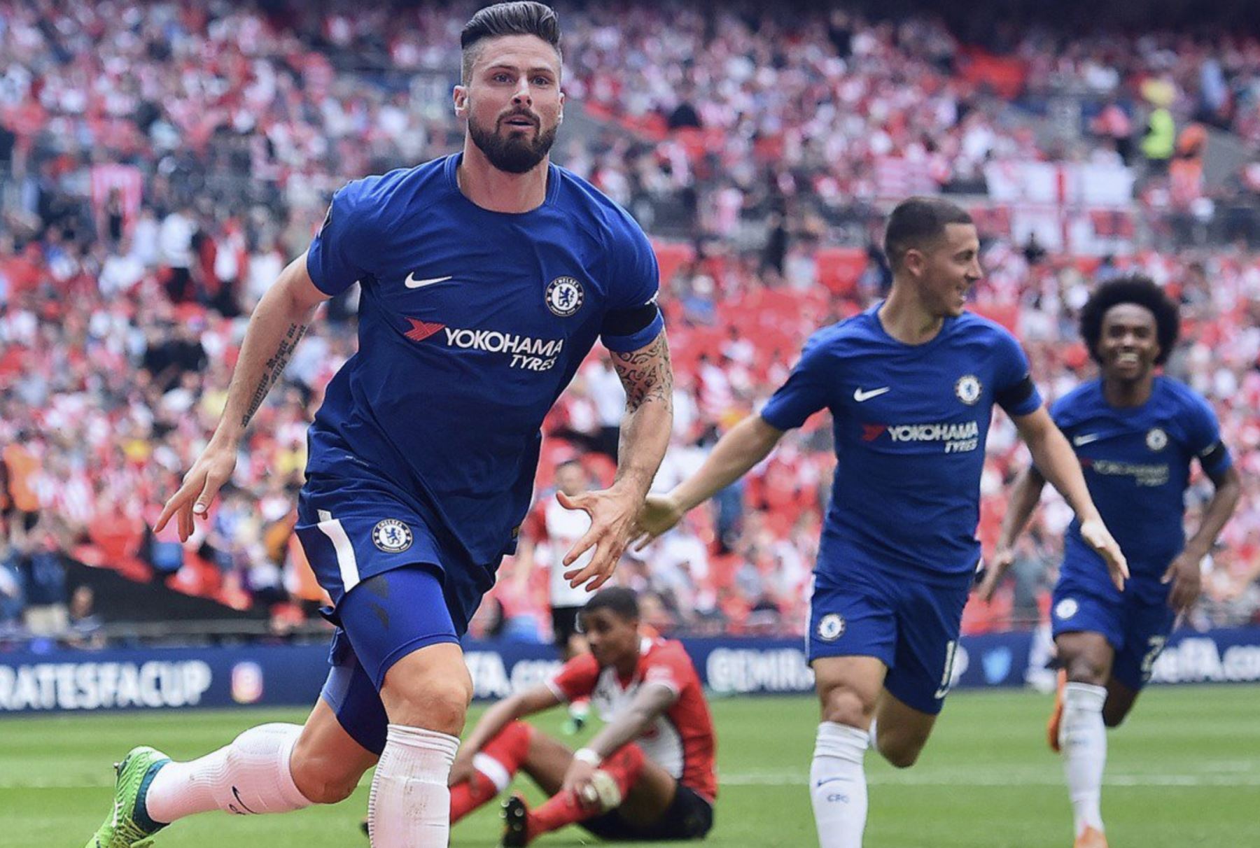 Chelsea ganó 2-0 al  Southampton, semifinal inglesa FA Cup.Foto:AFP