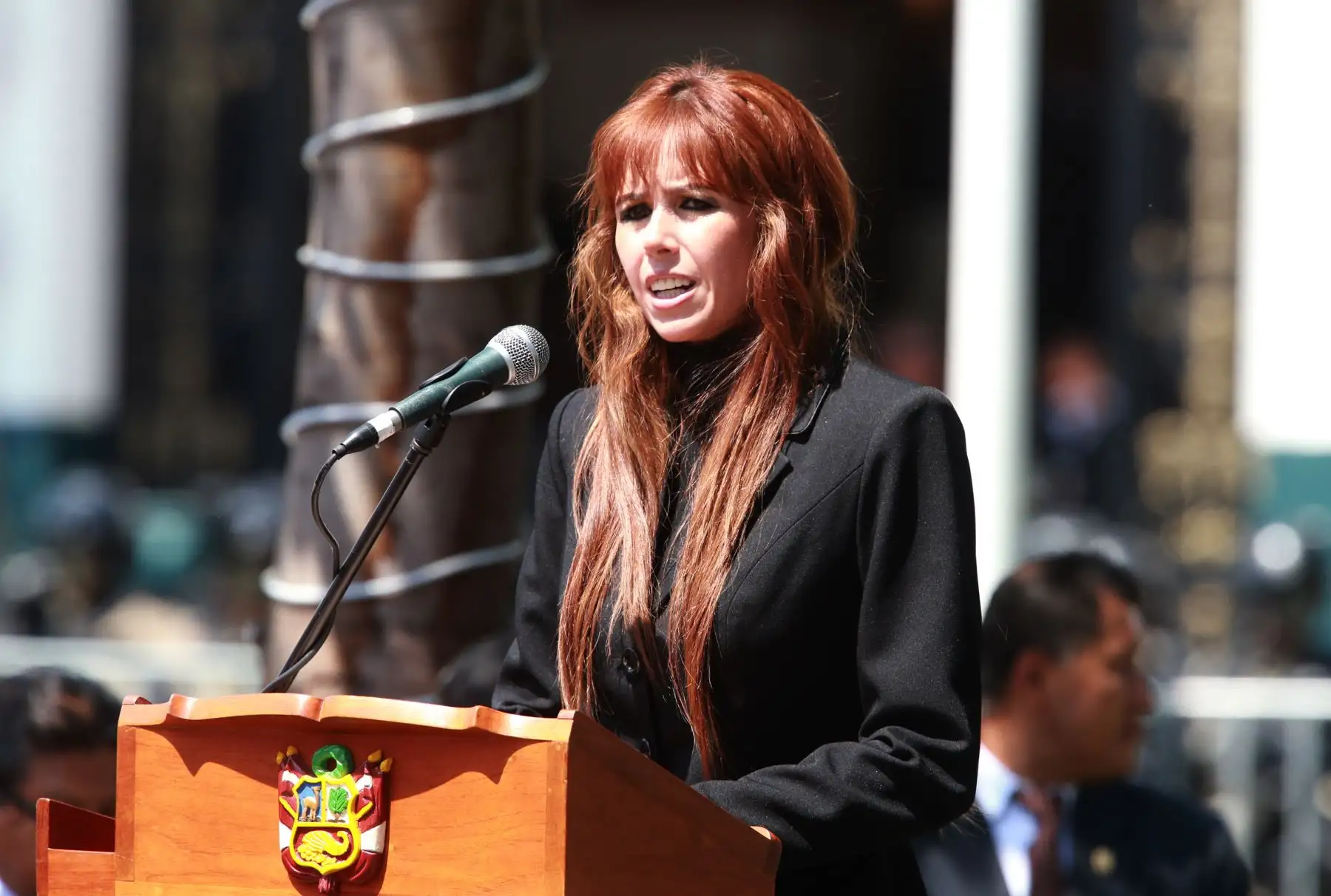 Ceremonia de develación de bustos de los comandos Chavín de Huántar, en el marco del homenaje a los héroes y defensores de la democracia por el 21°. aniversario de la exitosa operación que rescató a 72 rehenes cautivos por terroristas del MRTA.Foto:ANDINA/Norman Córdova