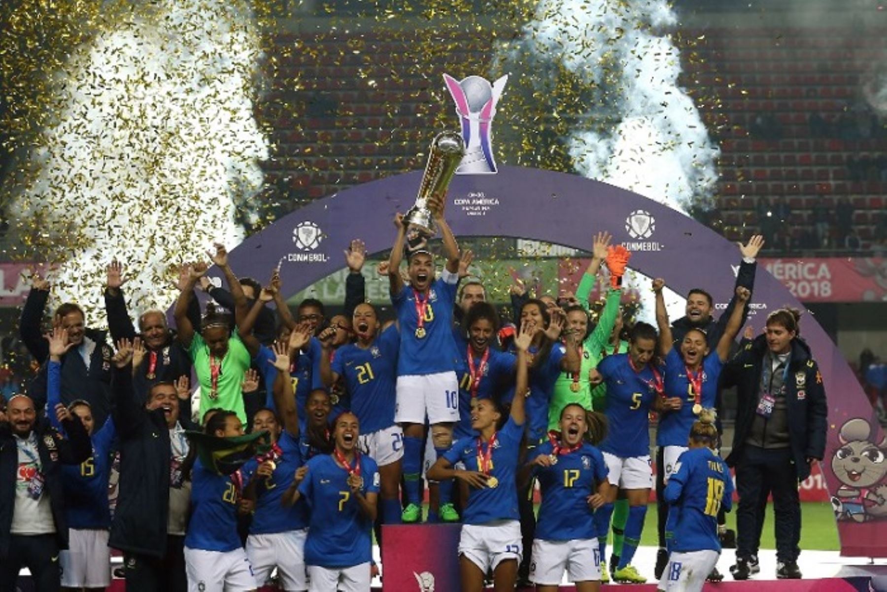 La selección brasileña obtuvo su séptima Copa América  femenina al golear a Colombia en la final