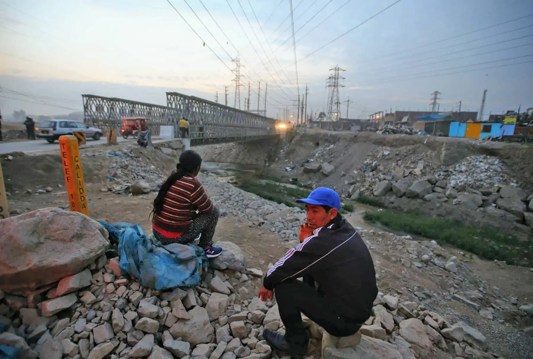 Presidente Martin Vizcarra supervisa puesta en servicio del puente Las Torres, sobre el río Huaycoloro, que une tres centros poblados de San Juan de Lurigancho-Chosica. Foto: ANDINA/Prensa Presidencia