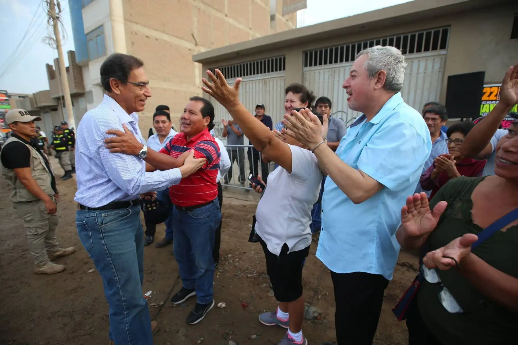 Presidente Martin Vizcarra supervisa puesta en servicio del puente Las Torres, sobre el río Huaycoloro, que une tres centros poblados de San Juan de Lurigancho-Chosica. Foto: ANDINA/Prensa Presidencia