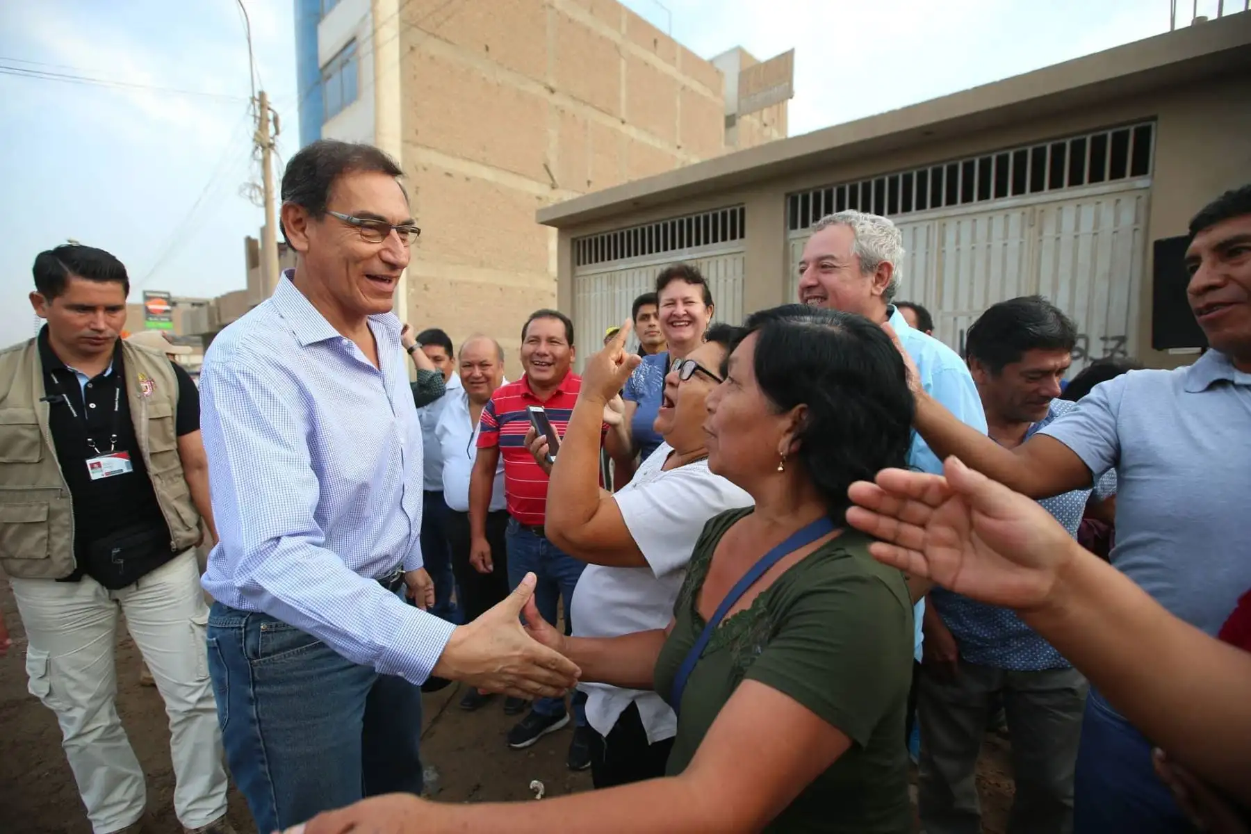 Presidente Martin Vizcarra supervisa puesta en servicio del puente Las Torres, sobre el río Huaycoloro, que une tres centros poblados de San Juan de Lurigancho-Chosica. Foto: ANDINA/Prensa Presidencia