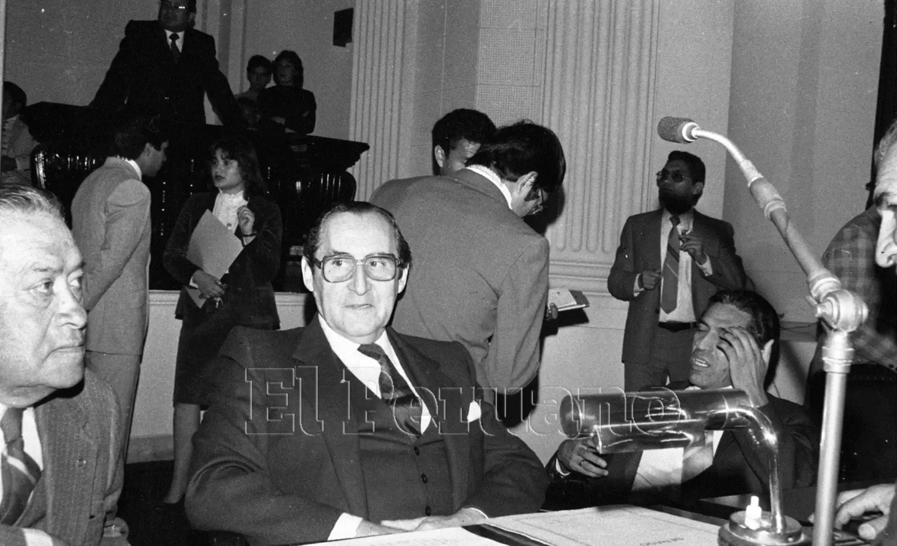 Lima 1985.Senador Sandro Mariátegui Chiappe,  de Acción Popular.