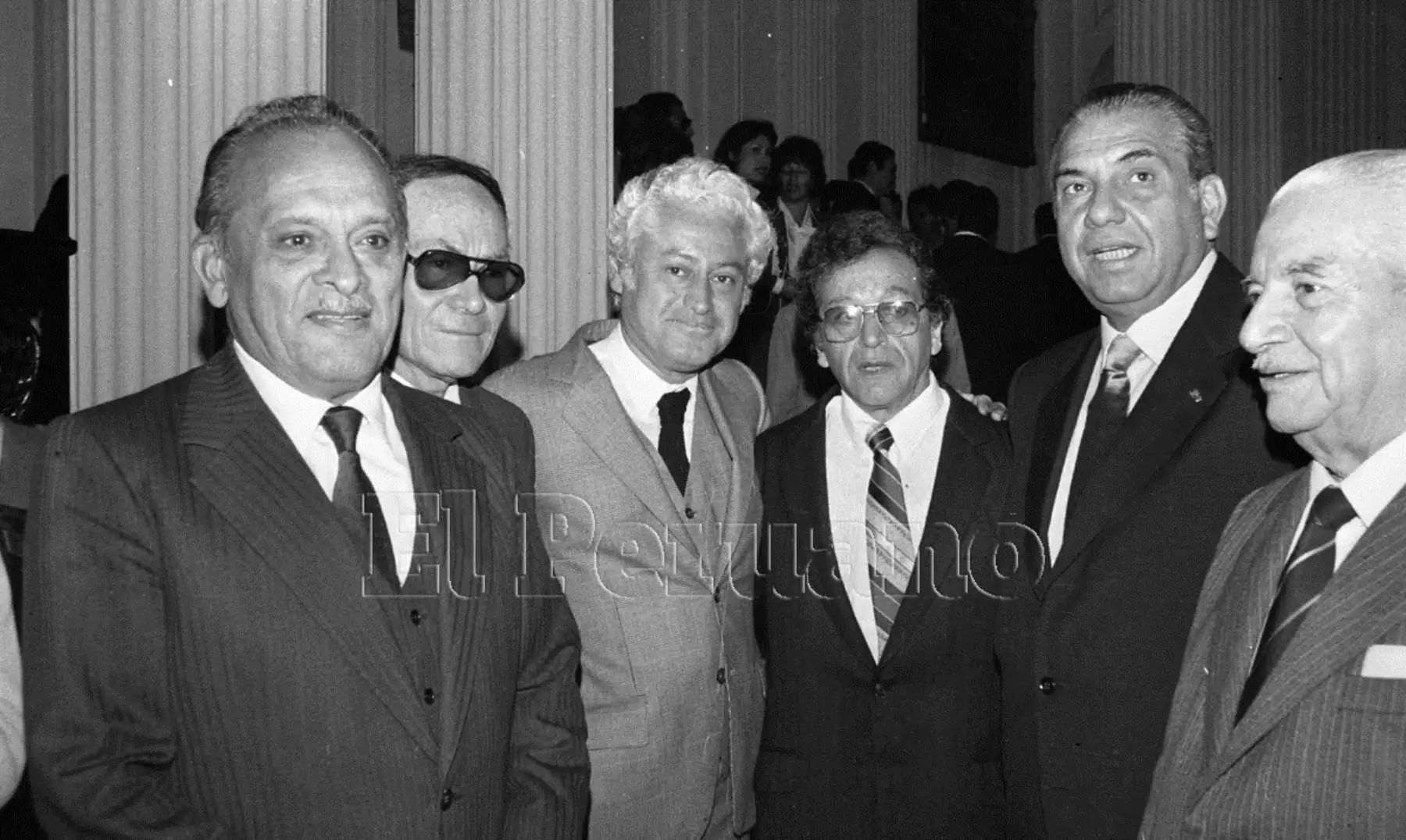 Lima - 1985. Senadores Lastenio Morales, Carlos Enrique Melgar, y Javier Silva Ruete.