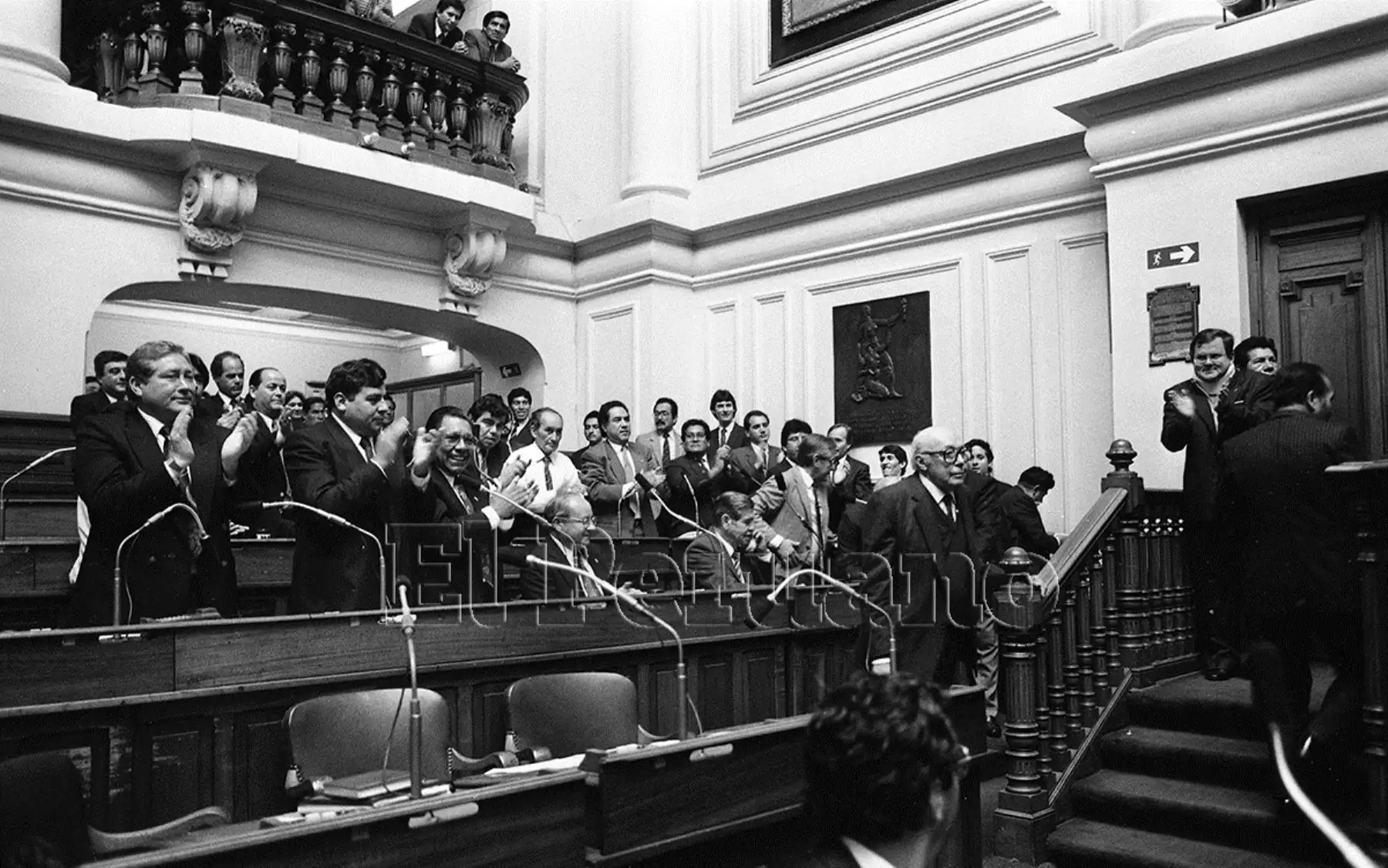 Lima - 26 julio 1991 / Elección de Roberto Ramírez del Villar como presidente del Cámara de Diputados.