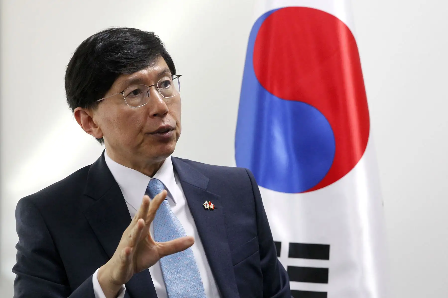 Embajador de Corea del Sur, June-hyuck Cho.Foto:  ANDINA/Dante Zegarra.