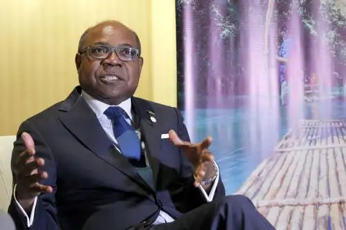 Ministro de Turismo de Jamaica, Edmund Bartlett. ANDINA/Dante Zegarra
