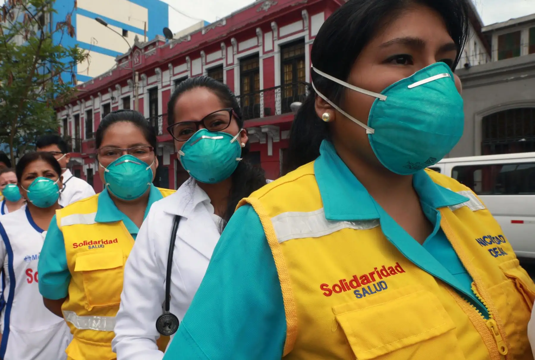 La municipalidad de Lima realizo el "III Simulacro de Prevención  y Lucha contra Incendios " en un sector donde abundan viviendas ,condominios,comercios y centro de estudio de la Urbanización Santa Beatriz, en el Cercado de Lima 
Foto: ANDINA/Norman Córdova