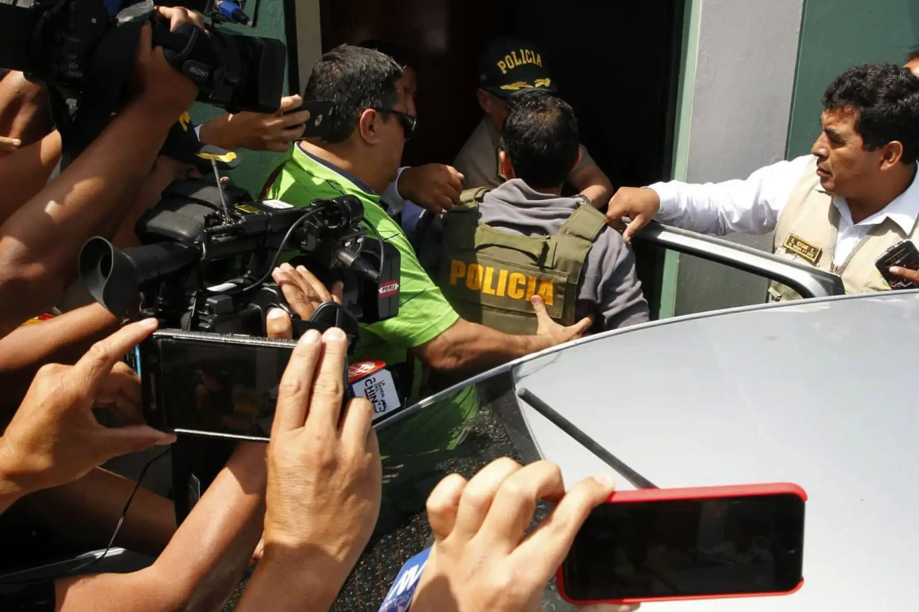 Policía captura a supuesto atacante que prendió fuego a mujer en un bus.Foto:ANDINA/Dante Zegarra