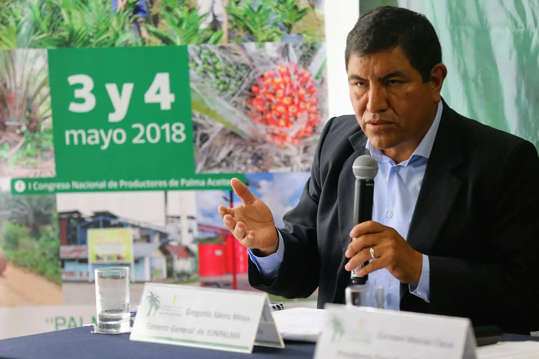 Gerente general de la Junta Nacional de Palma Aceitera del Perú, Gregorio Saénz. ANDINA/Luis Iparraguirre
