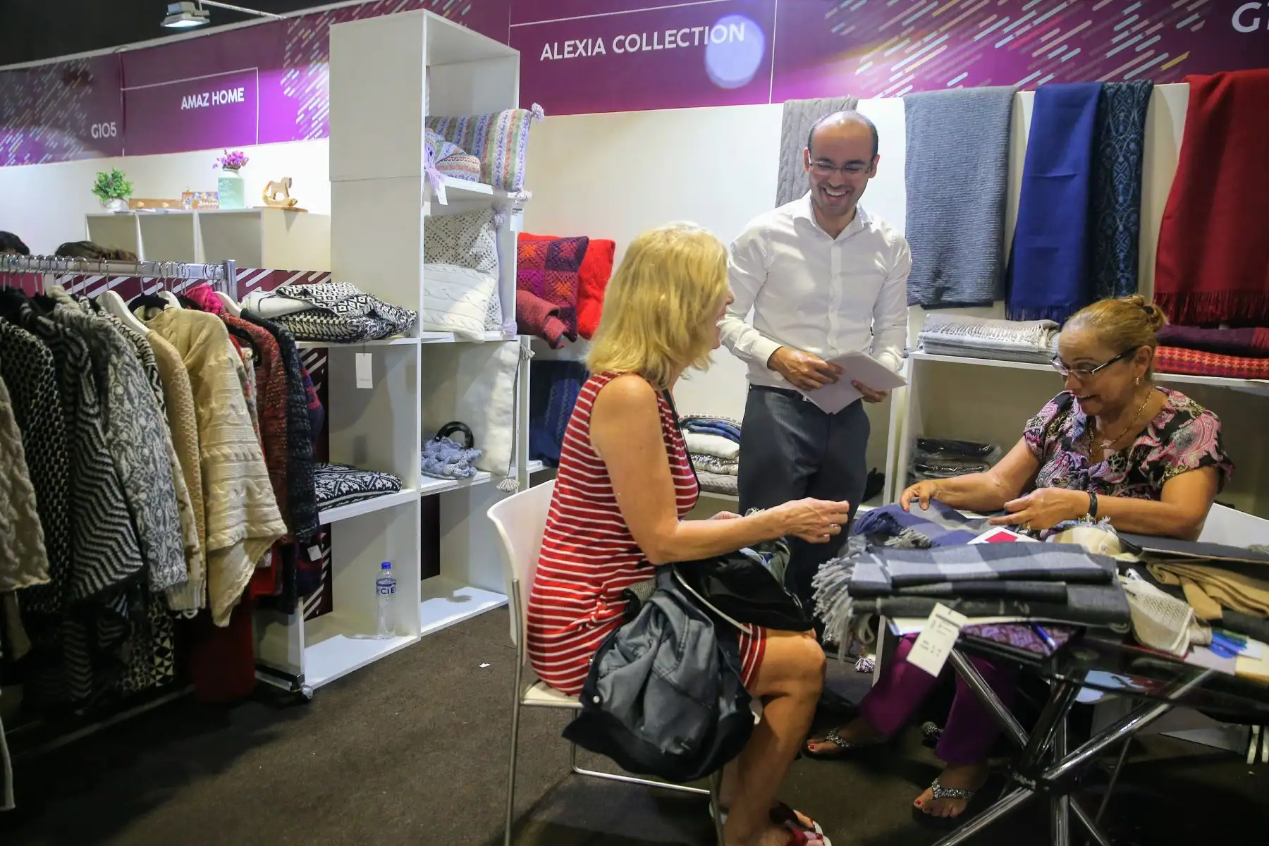 Preparativos del Perú Moda 2018 en el Centro de Convenciones de Lima. Foto: ANDINA/Luis Iparraguirre
