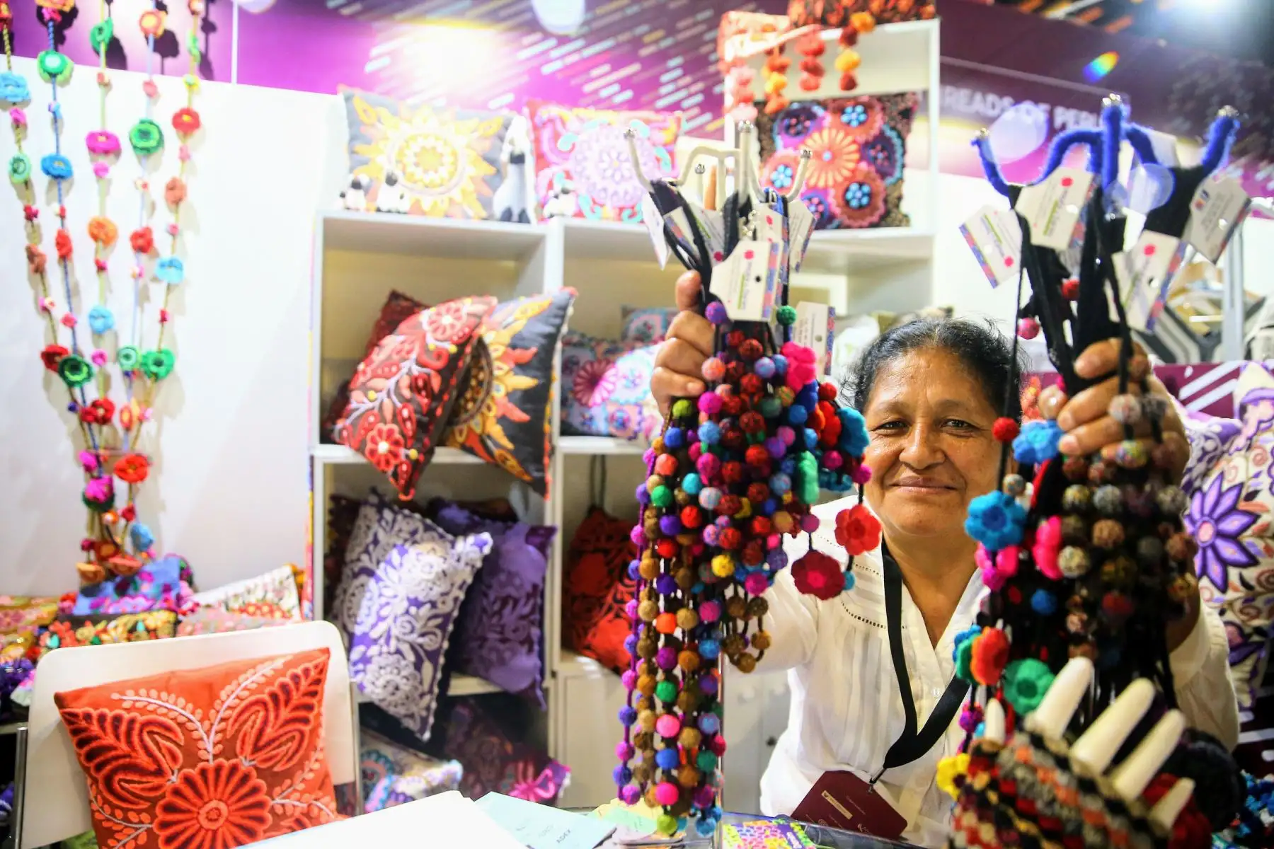 Preparativos del Perú Moda 2018 en el Centro de Convenciones de Lima. Foto: ANDINA/Luis Iparraguirre