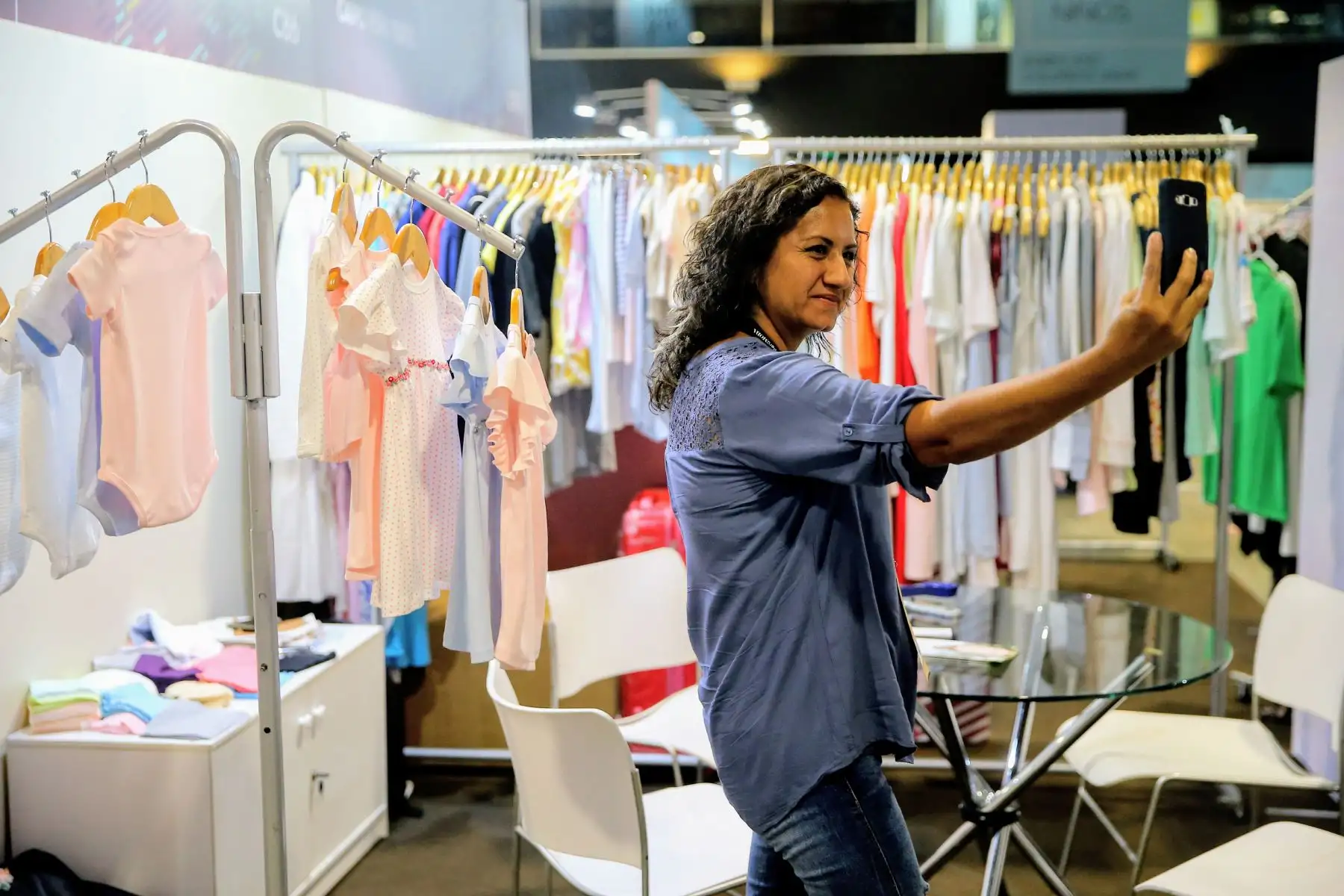 Preparativos del Perú Moda 2018 en el Centro de Convenciones de Lima. Foto: ANDINA/Luis Iparraguirre