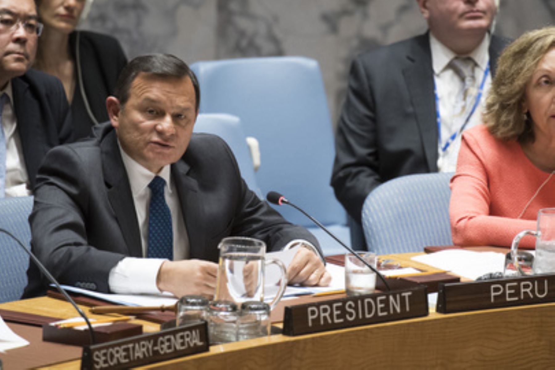 Canciller Nésstor Popolizio preside reunión de alto nivel del Consejo de Seguridad de la ONU.