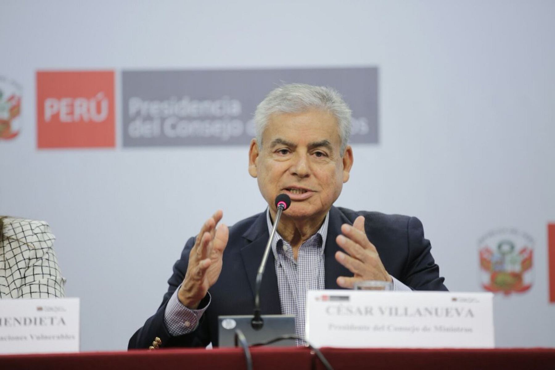 Presidente del Consejo de Ministros, César Villanueva. Foto: Difusión.