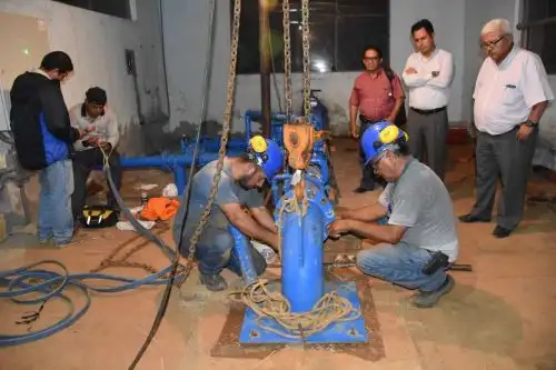 Alrededor de 42,000 habitantes del distrito de Olmos, en la región Lambayeque, se beneficiarán con la recuperación del horario de suministro del servicio de agua potable, de 4 a 10 horas, con la instalación de un nuevo equipo de bombeo en el pozo N° 3 de dicho lugar.