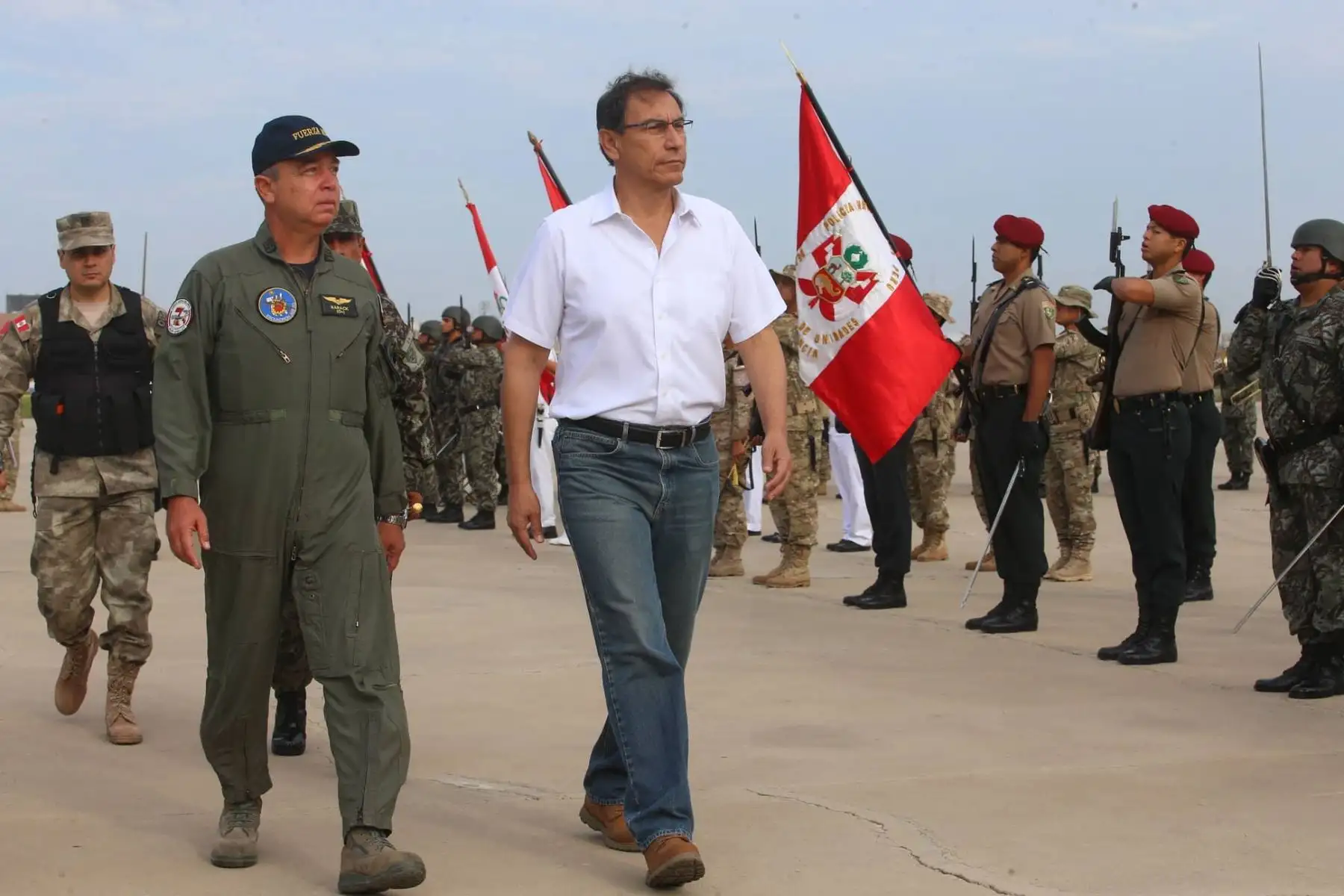 Presidente Martín Vizcarra llega a la región Lambayeque. Foto:ANDINA/Prensa Presidencia