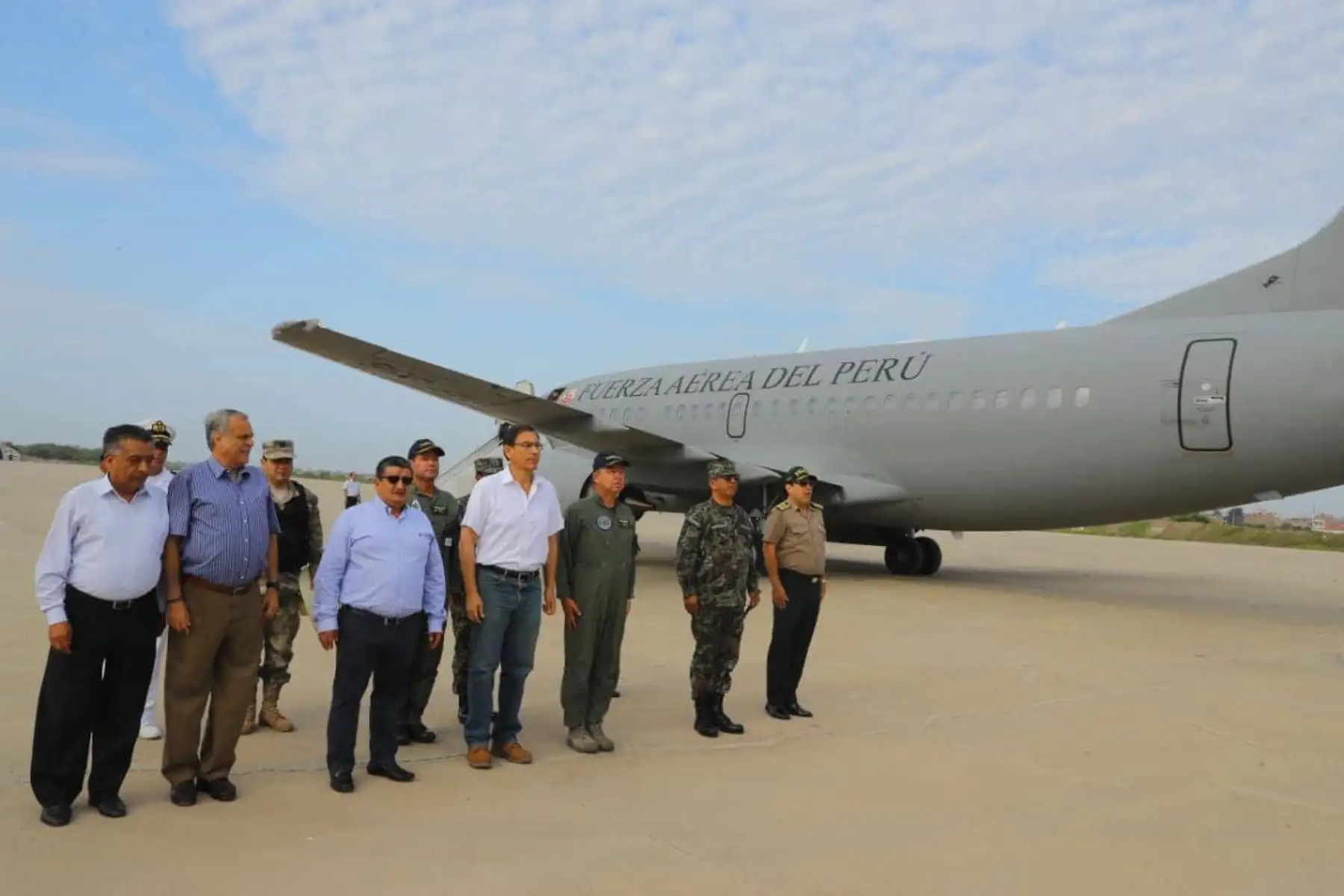 Presidente Martín Vizcarra llega a la región Lambayeque. Foto:ANDINA/Prensa Presidencia
