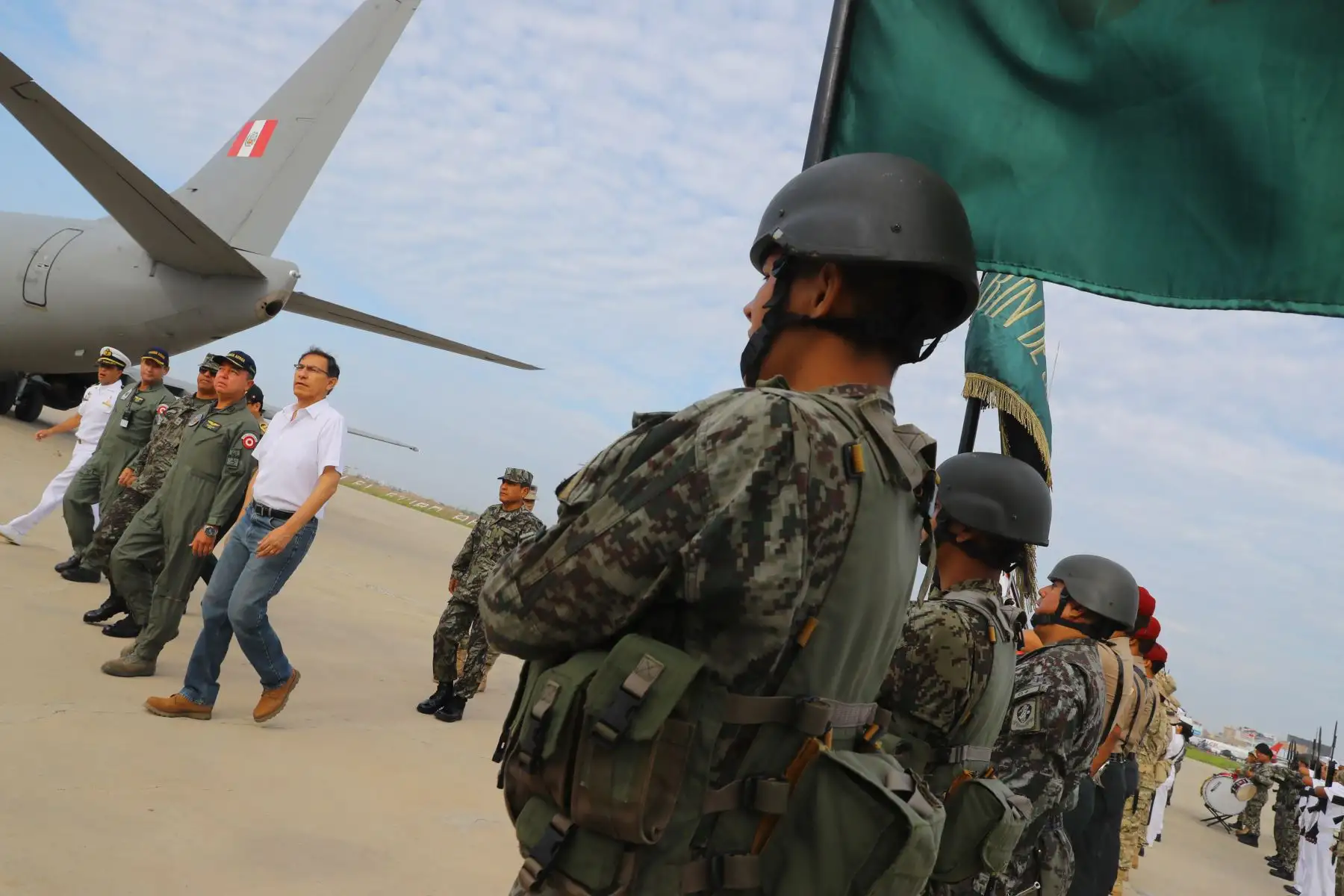 Presidente Martín Vizcarra llega a la región Lambayeque. Foto:ANDINA/Prensa Presidencia